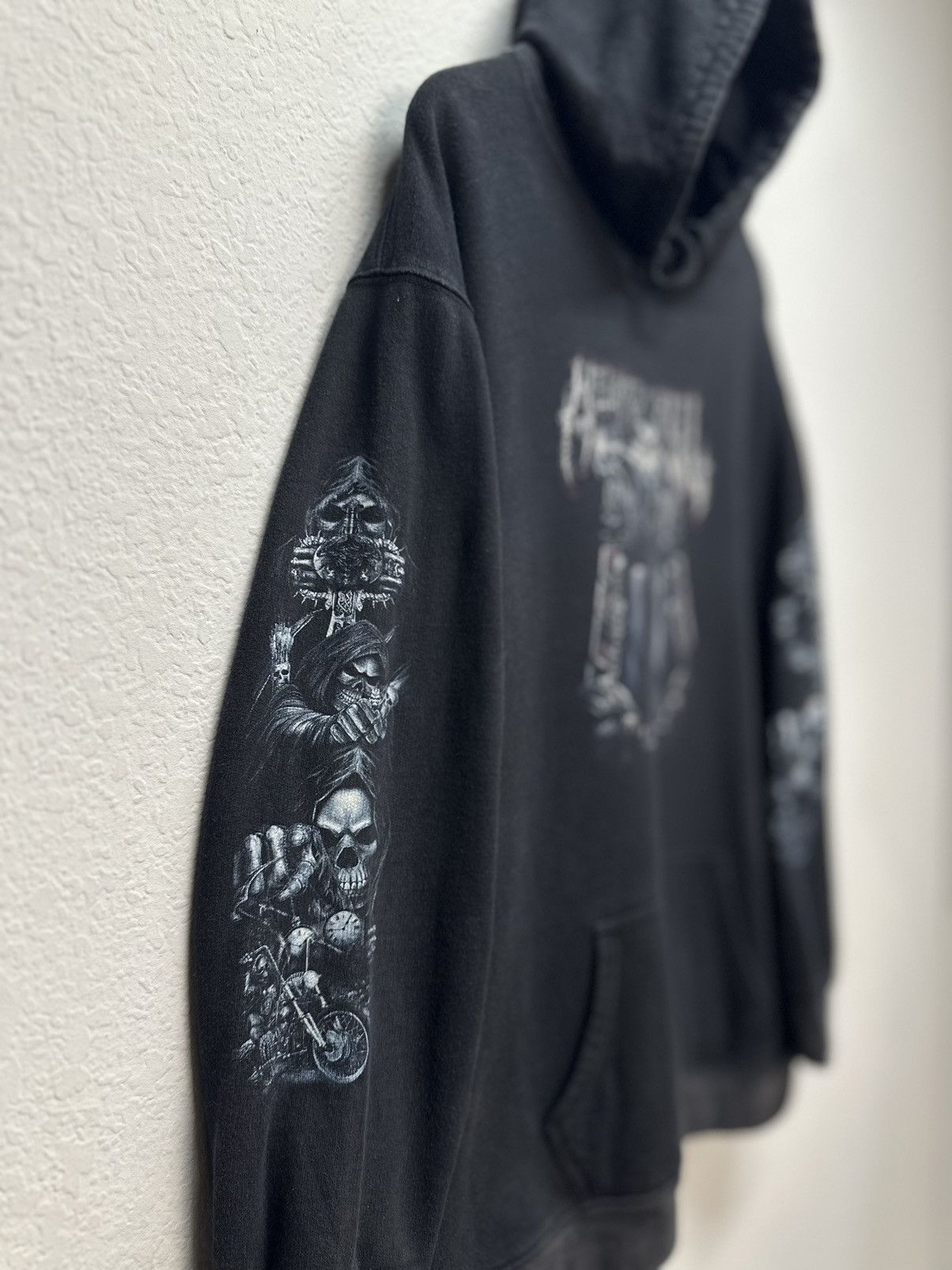 Band Tees Vintage Hoodie Welcome To Well Gothic Punk Wild 90s skull Size US XL / EU 56 / 4 - 7 Thumbnail