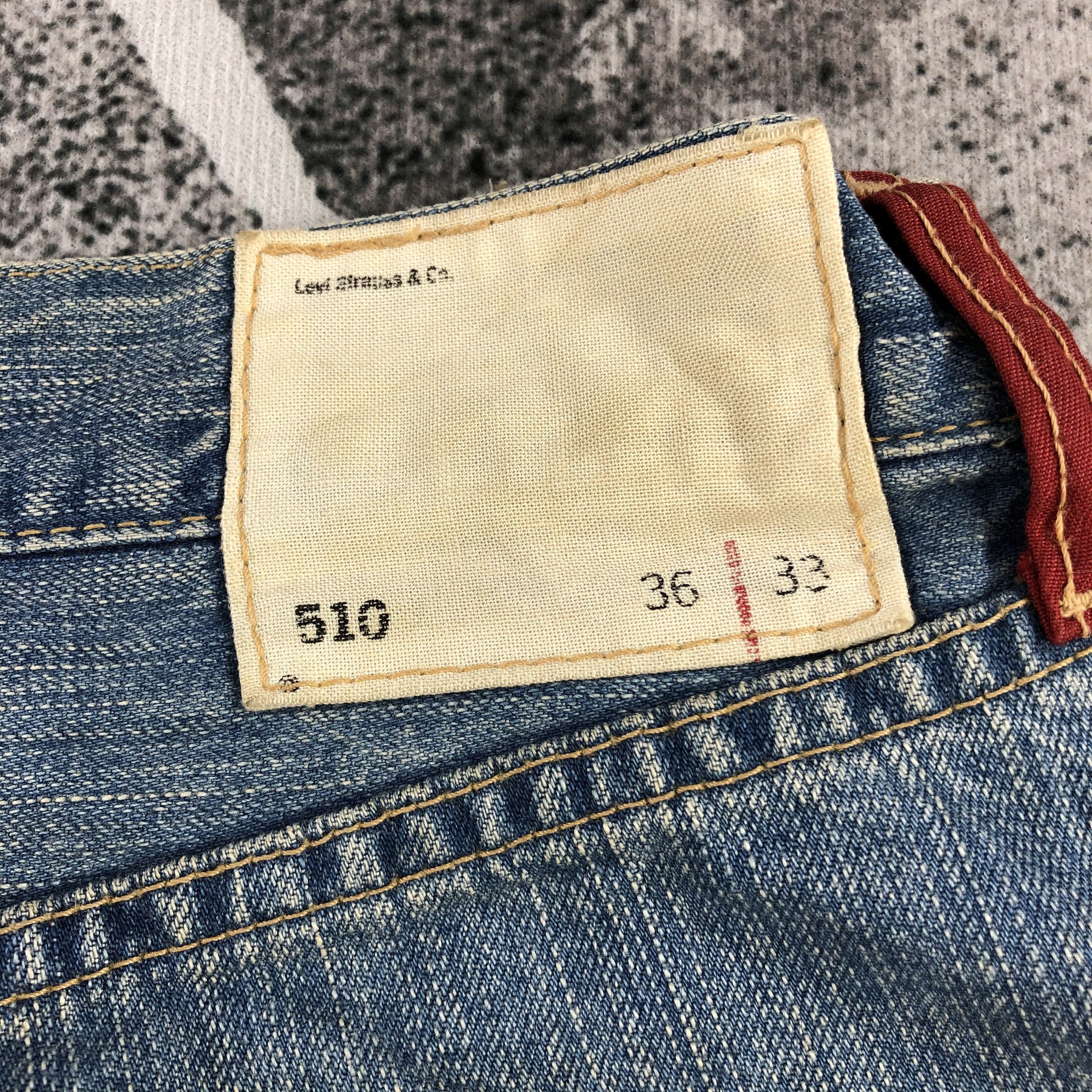Levi's Vintage Levis 510 Jeans Faded Blue Denim KJ857 Size US 35 - 5 Thumbnail
