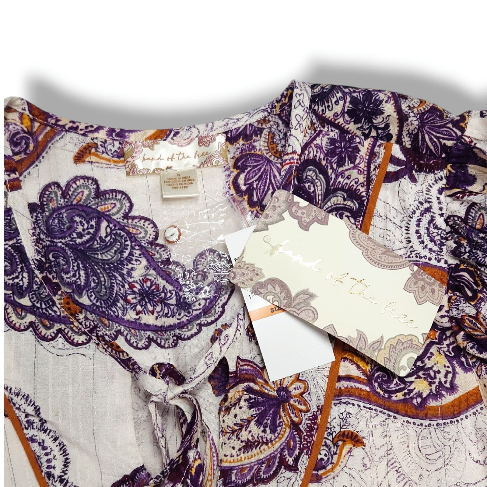 Other Band of the Free Lyonnette Paisley Cottagecore Mini Dress Size S / US 4 / IT 40 - 5 Thumbnail