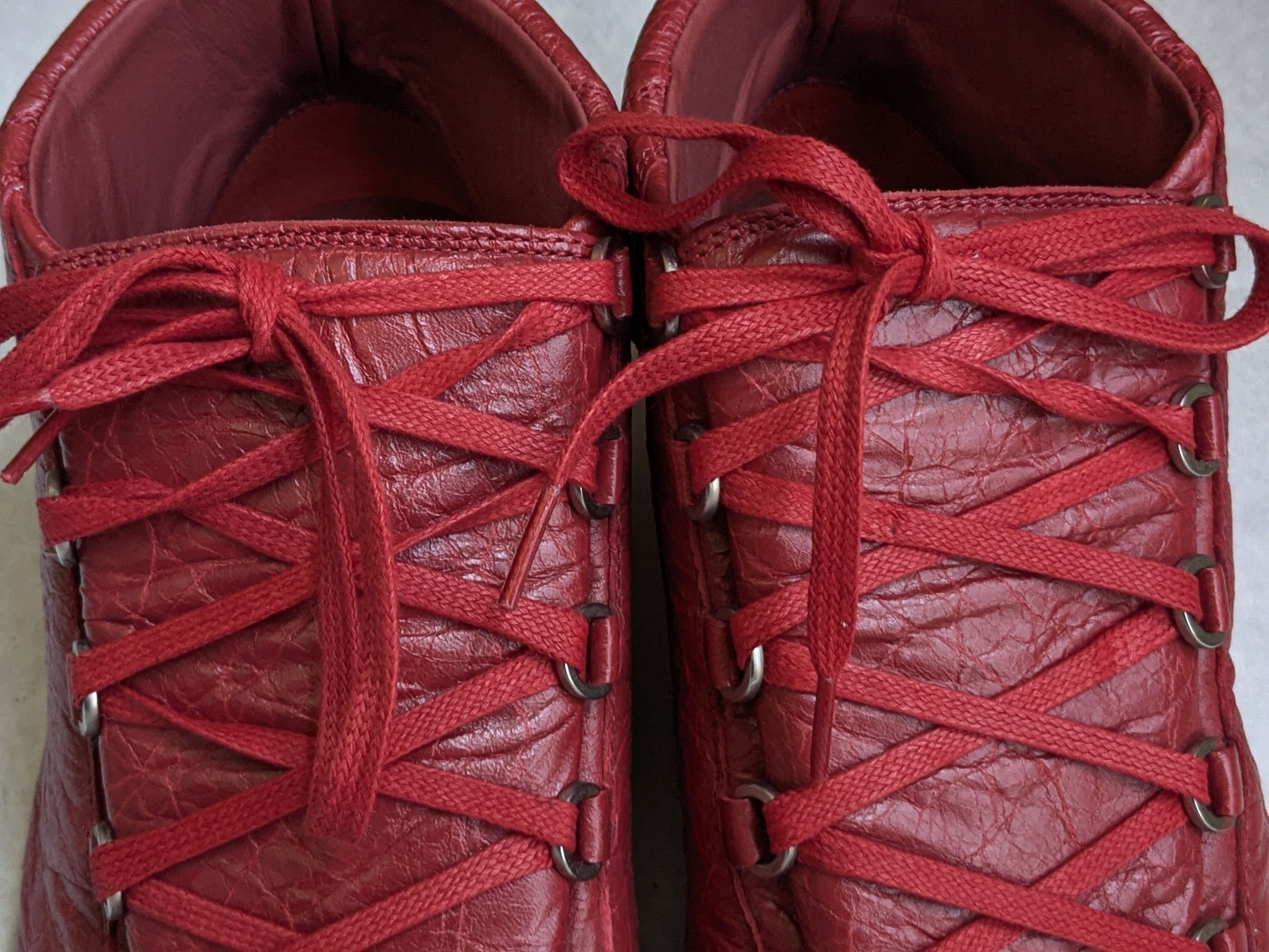 Balenciaga Balenciaga Arena Sneakers Red 14 High Tops Leather Size US 14 / EU 47 - 2 Thumbnail