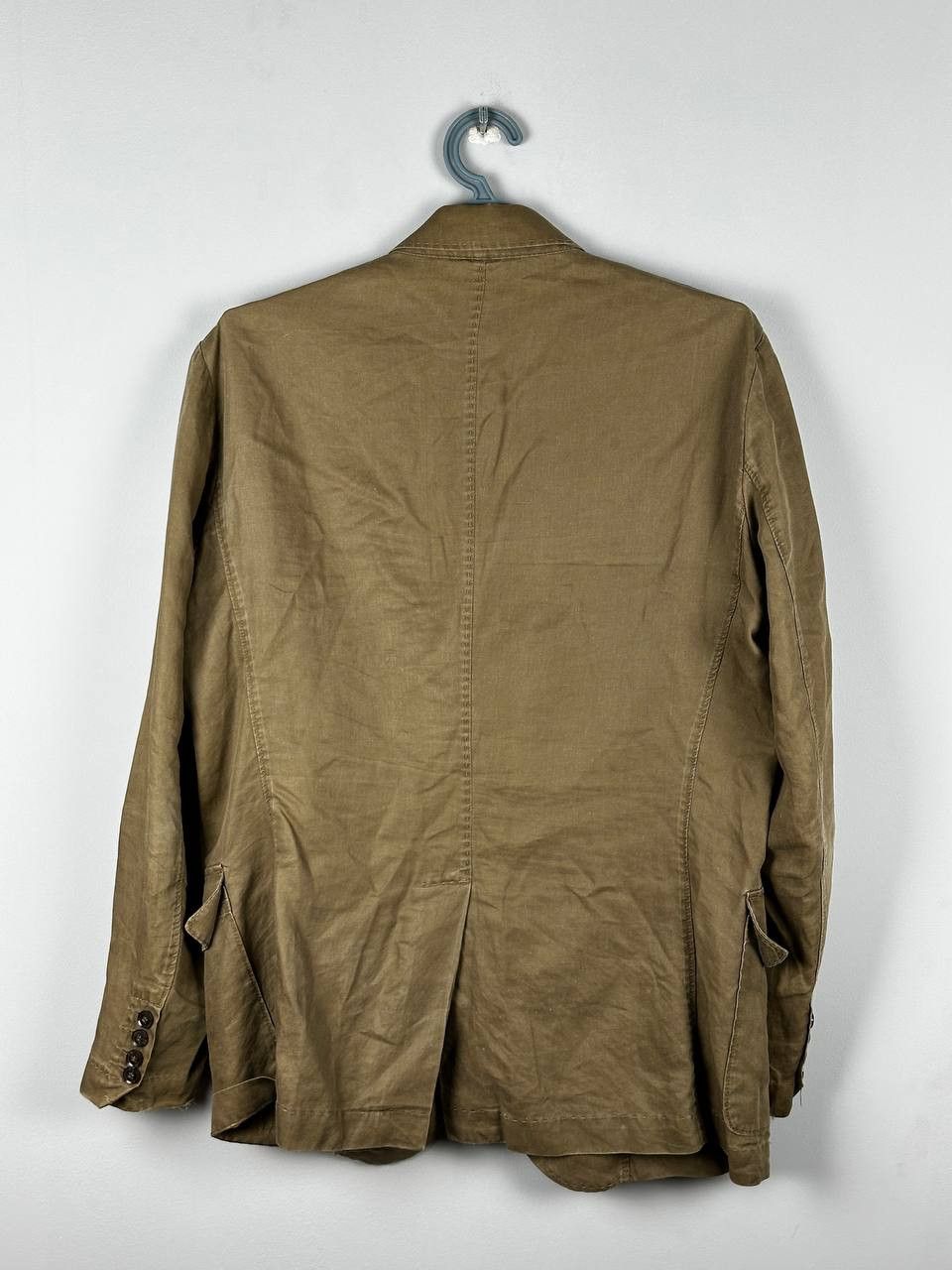 Cerruti 1881 VINTAGE CERUTI 1881 Brown Linen Blazer Luxury Size US L / EU 52-54 / 3 - 9 Thumbnail