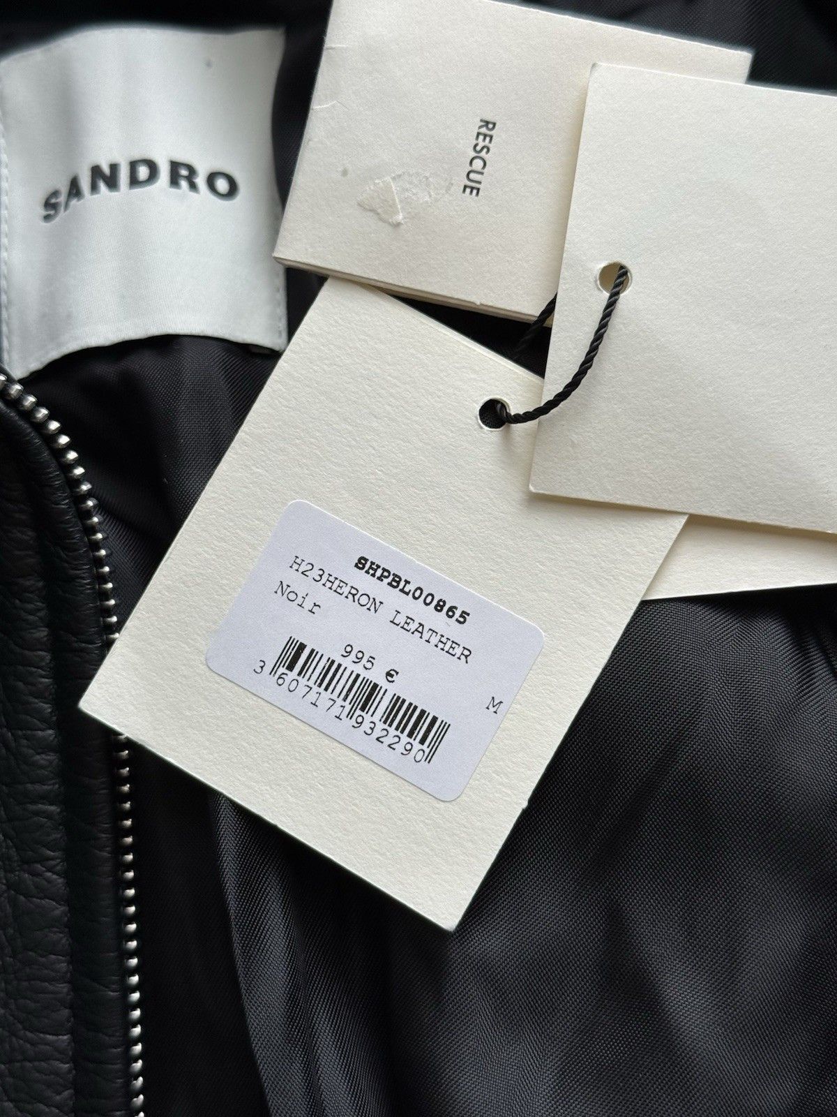 Sandro Sandro Heron Leather Bomber Aviator Flight Jacket Size US M / EU 48-50 / 2 - 8 Thumbnail