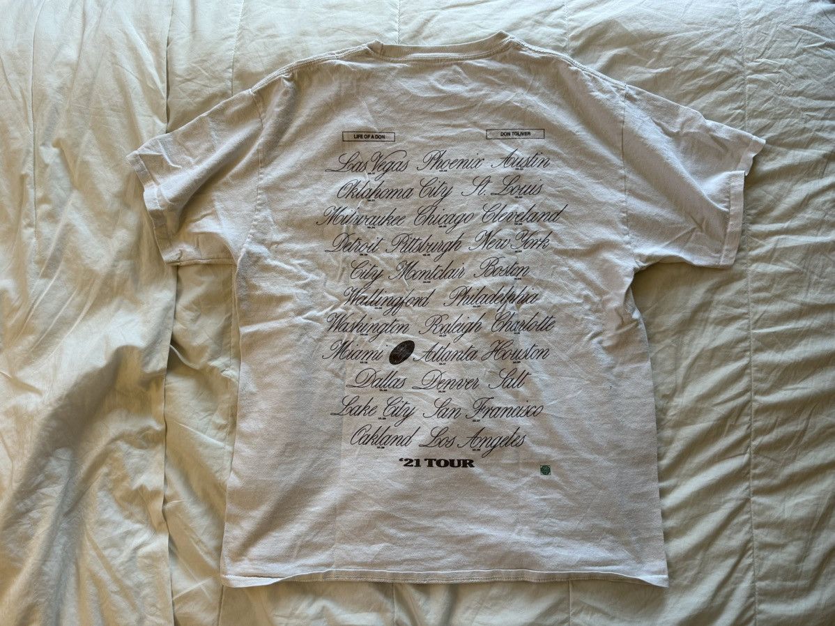 Band Tees × Travis Scott Don Tolliver Life of a Don 2021 Tour “DON” Tee Size US L / EU 52-54 / 3 - 2 Thumbnail