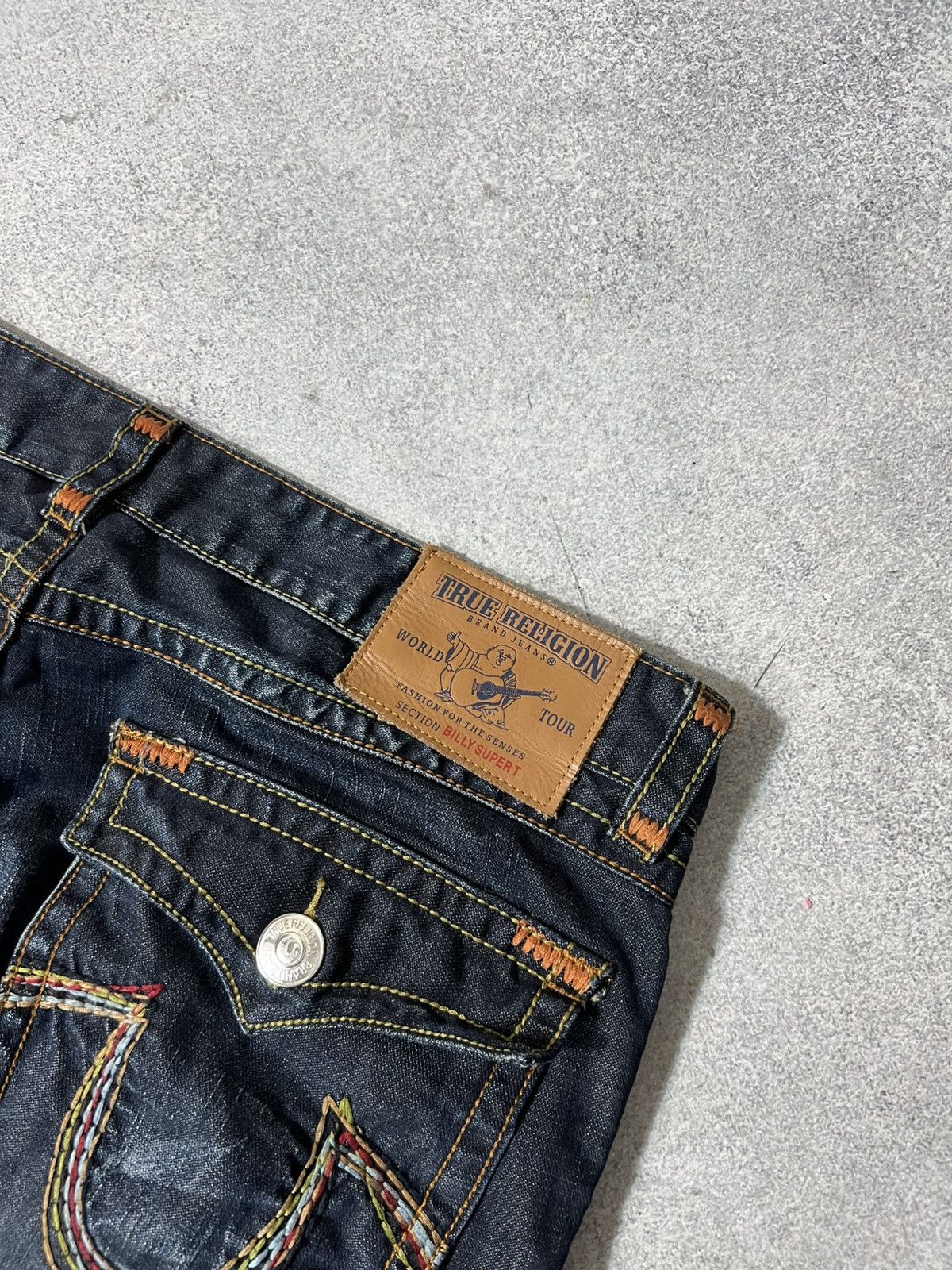 True Religion Vintage True Religion Jeans Baggy Embroidered Size US 38 / EU 54 - 4 Thumbnail