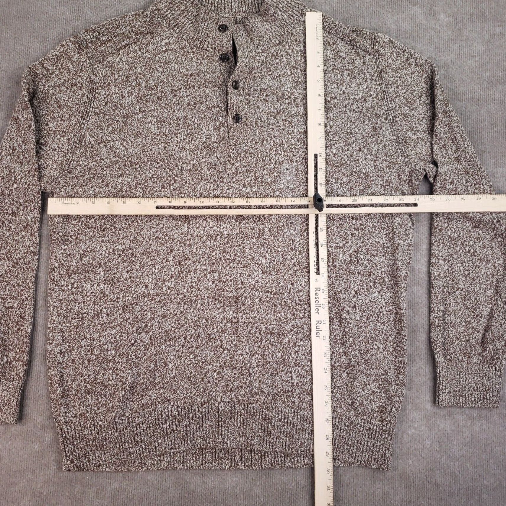 Gap Gap Mens Sweater Extra Large XL Brown Mock Neck Casual Long Sleeve Size US XL / EU 56 / 4 - 2 Thumbnail