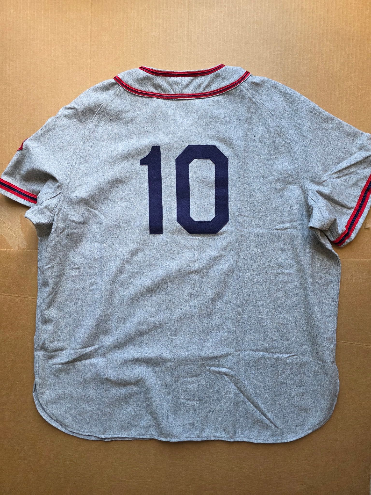 Ebbets Field Flannels Cleveland Buckeyes 1945 Authentic Wool Road Jersey - New Size US XXL / EU 58 / 5 - 2 Thumbnail