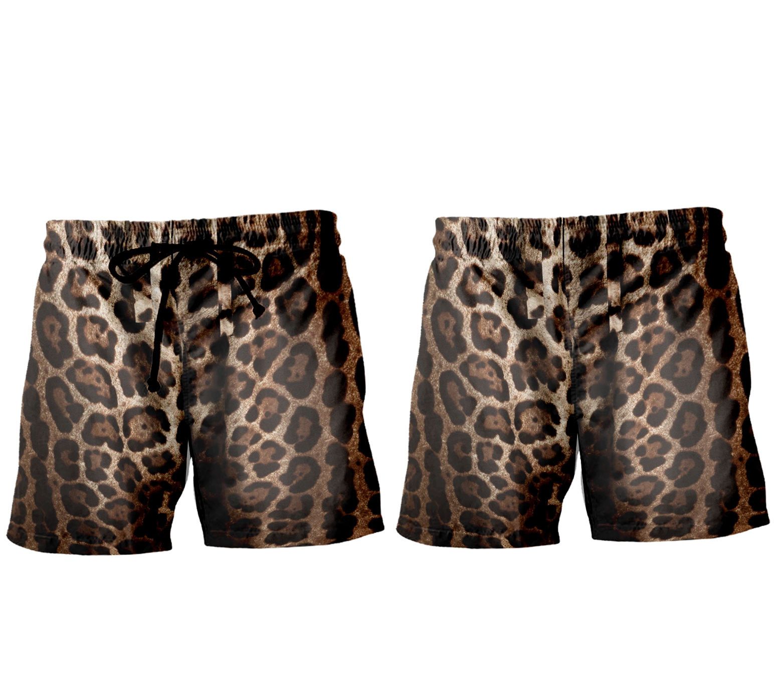 Designer Men’s Luxury Leopard-Print Shorts Size US 29 - 3 Thumbnail