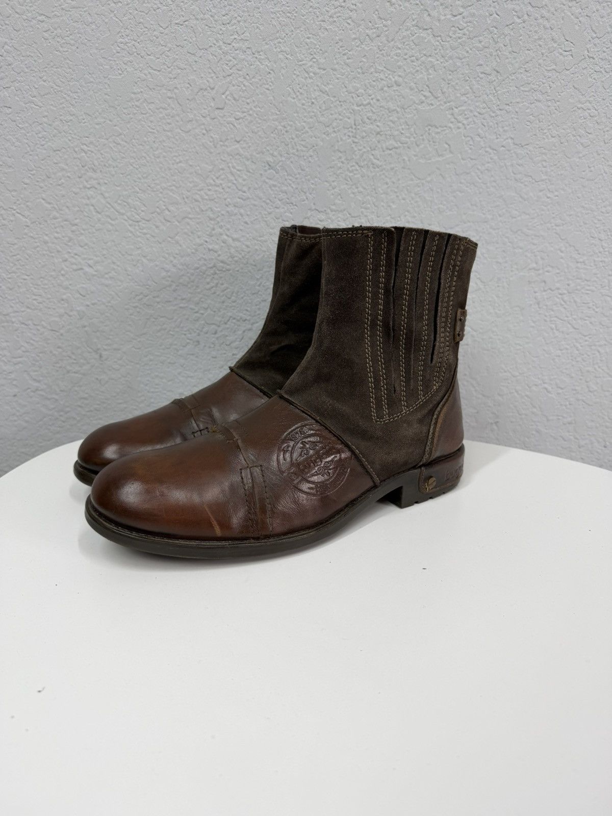 If Six Was Nine Vintage Y2K Brown Leather Side Zip Boots Guidi Marsell Style Size US 9 / EU 42 - 5 Thumbnail