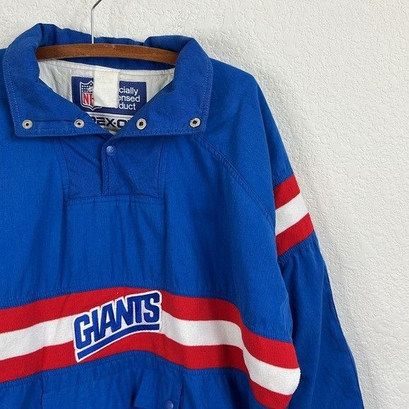 Apex One Apex-One VTG Men's Blue Giants Windbreaker Pop Over Quilted Size US S / EU 44-46 / 1 - 2 Thumbnail