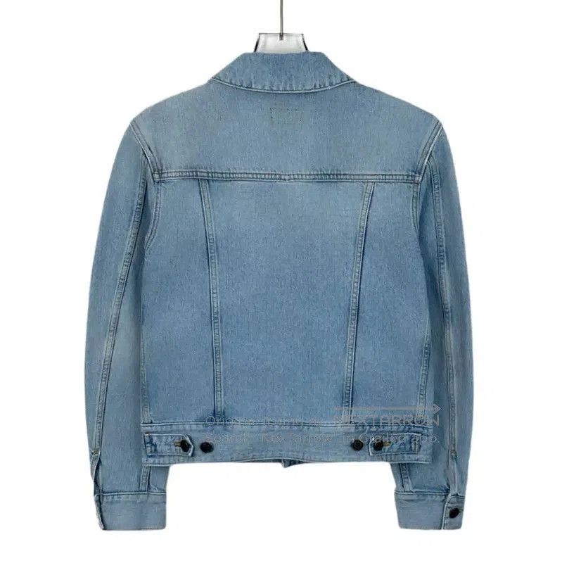 Yves Saint Laurent YSL Blue Women's Jean Jacket Size S . Size S / US 4 / IT 40 - 2 Thumbnail