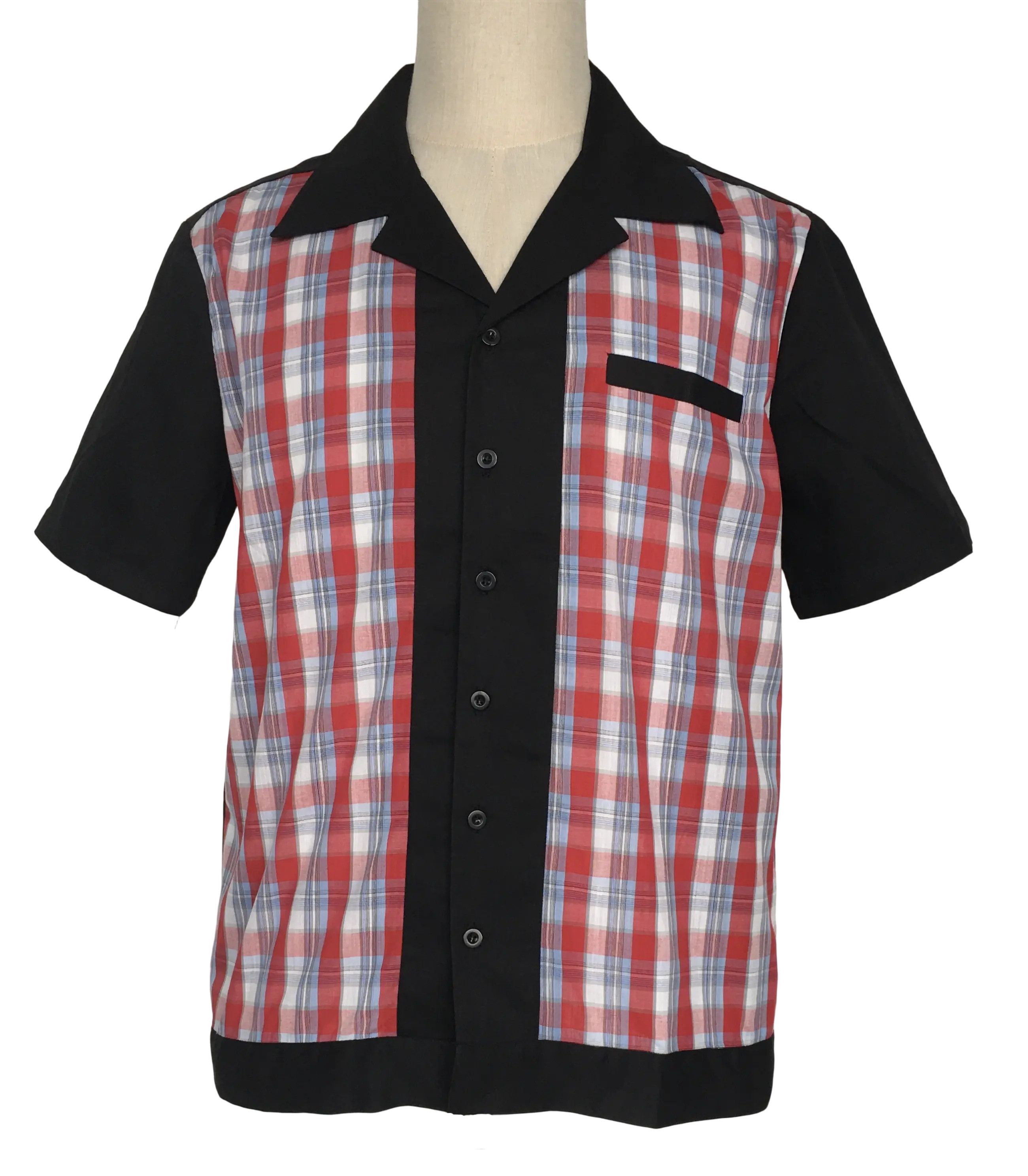 Other Red Plaid Men Shirts Retro Style Size US M / EU 48-50 / 2 - 1 Thumbnail