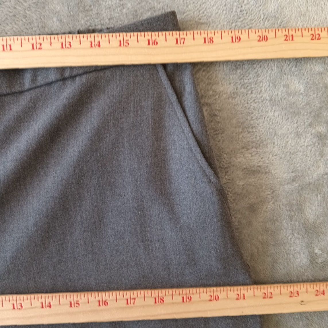 Vintage Briggs New York Dress Pants Womens Size 14 Gray Pull On Pockets 34x30.5 Size 36" / US 14 / IT 50 - 3 Thumbnail