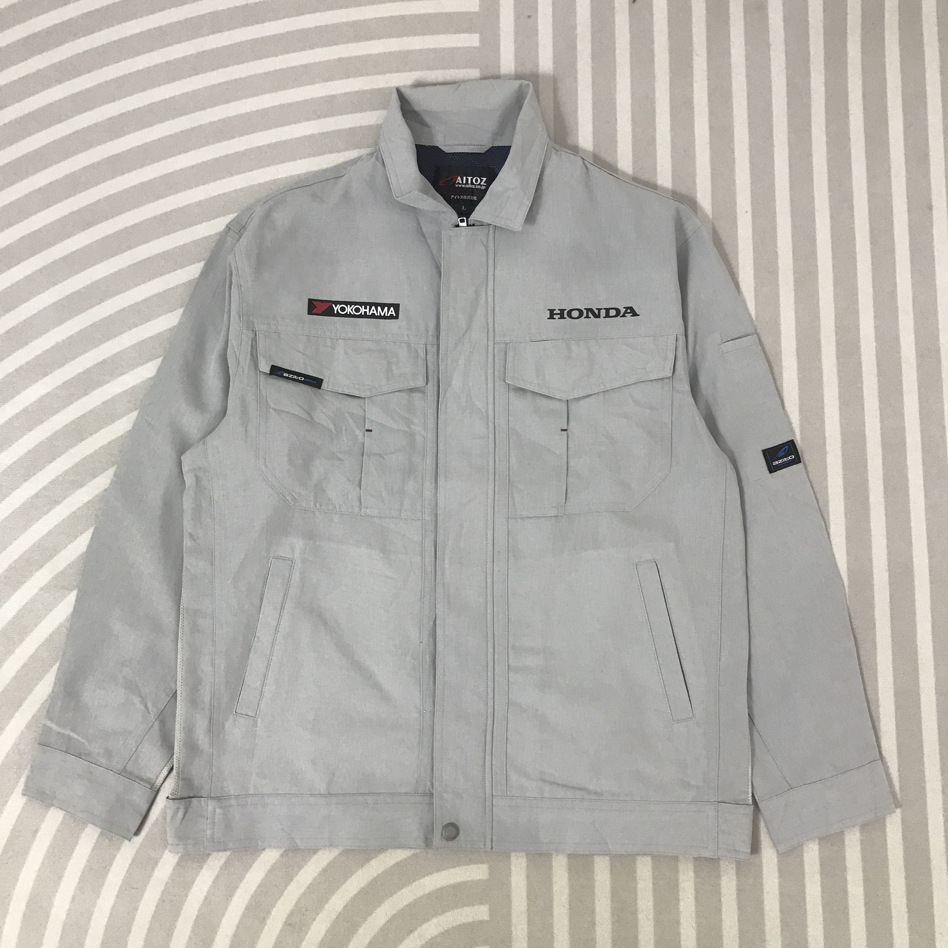 Honda Vtg Honda x Tokohama Racing motorsport custom japan Jacket Size US L / EU 52-54 / 3 - 4 Thumbnail