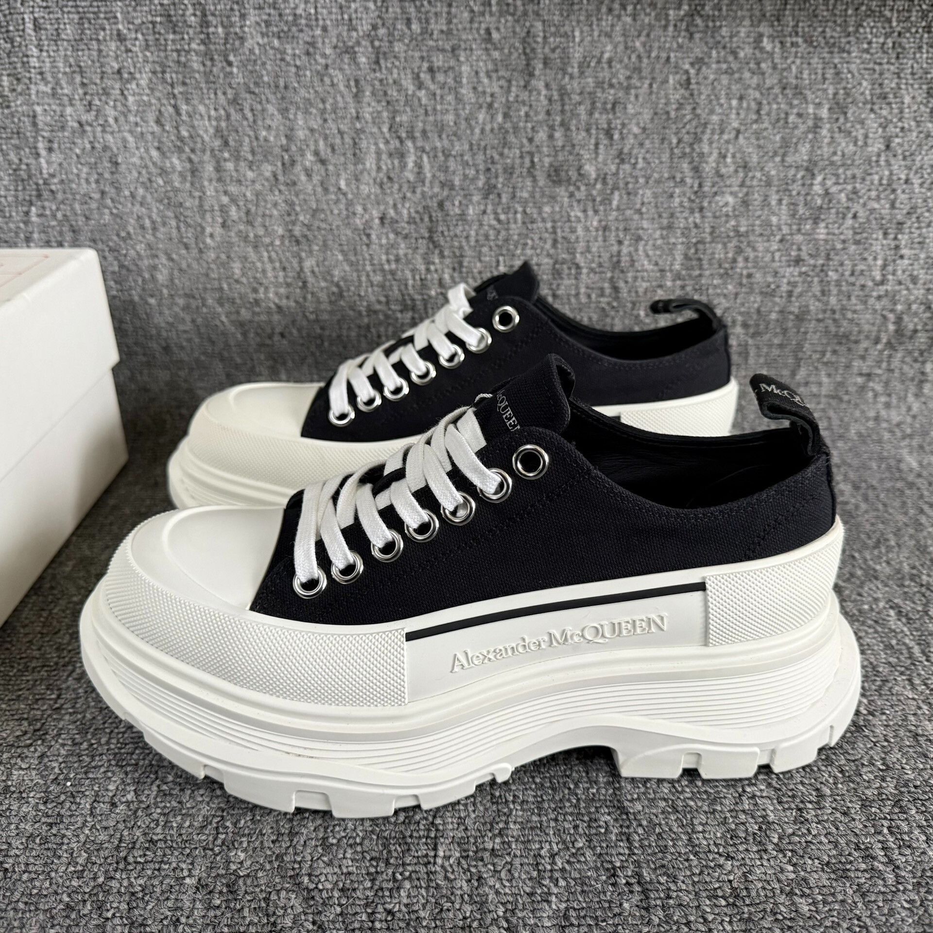 Alexander McQueen Alexander McQueen Platform Canvas Shoes Size US 7.5 / IT 37.5 - 1 Thumbnail