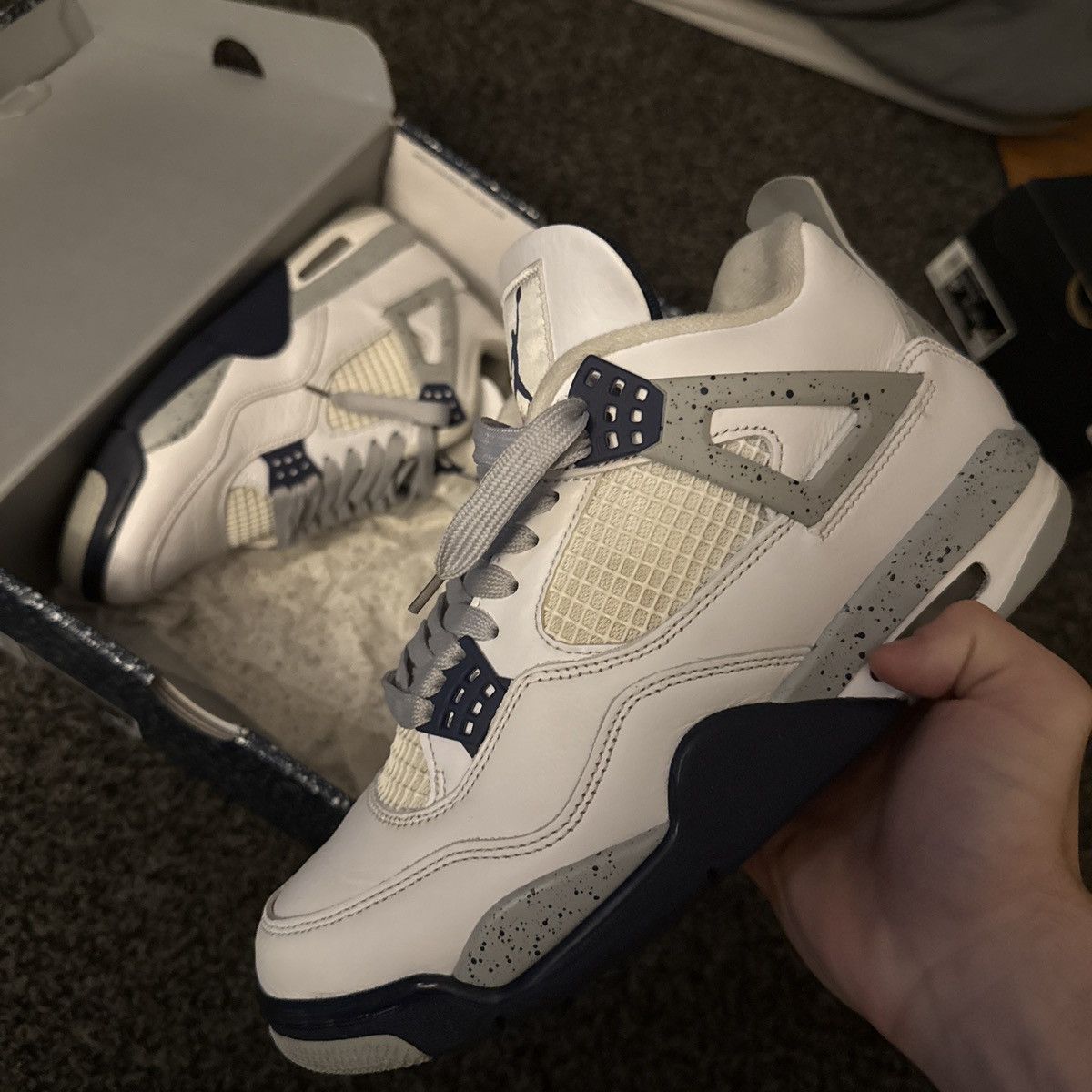 Jordan Brand Jordan 4 midnight navy Size US 8.5 / EU 41-42 - 1 Thumbnail