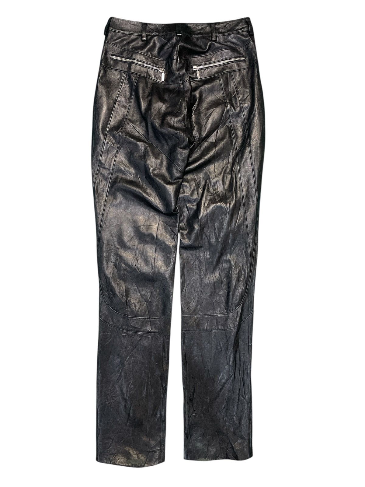 Versace Vintage Gianni Versace Leather Pants Size US 29 - 2 Thumbnail