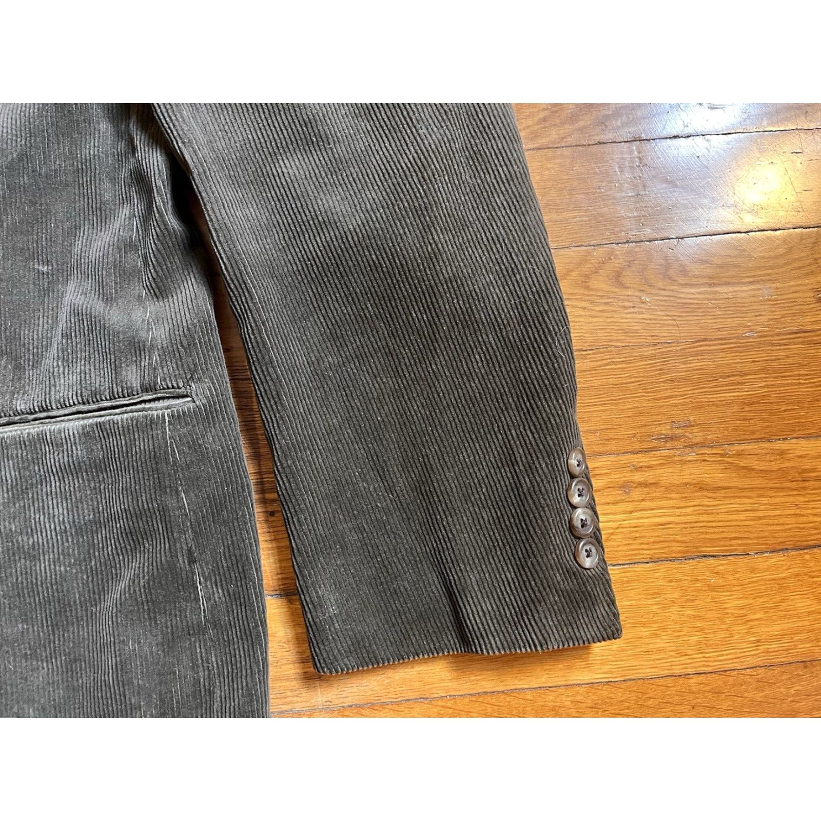 Polo Ralph Lauren VINTAGE Polo Ralph Lauren Blazer Men’s XL Corduroy Grey 2 Piece Casual Business Party/Cocktail Classic 90s Preppy Retro Mens Size US XL / EU 56 / 4 - 4 Thumbnail