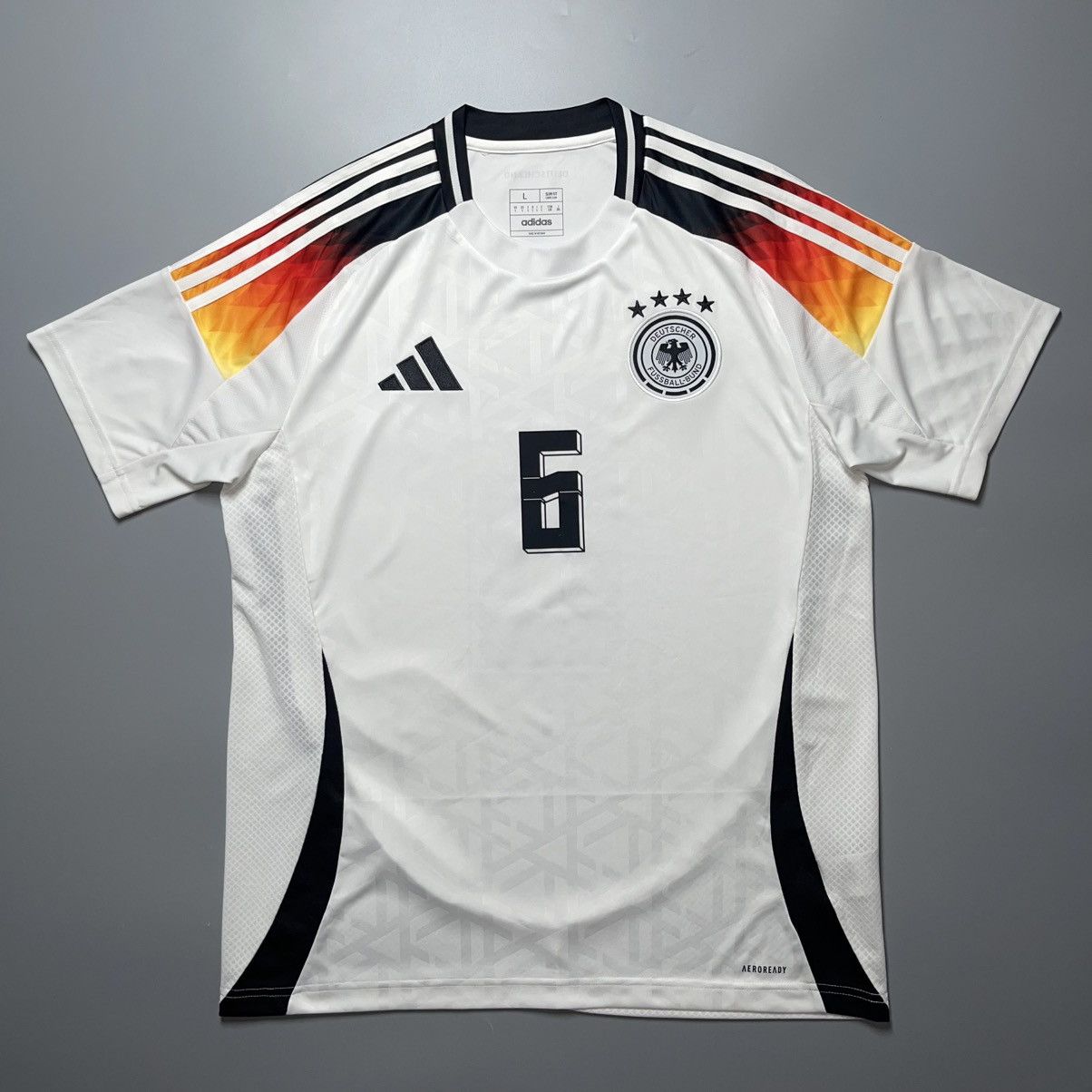Adidas GERMANY ADIDAS 2024 EURO FOOTBALL HOME JERSEY #6 KIMMICH Size US L / EU 52-54 / 3 - 2 Thumbnail