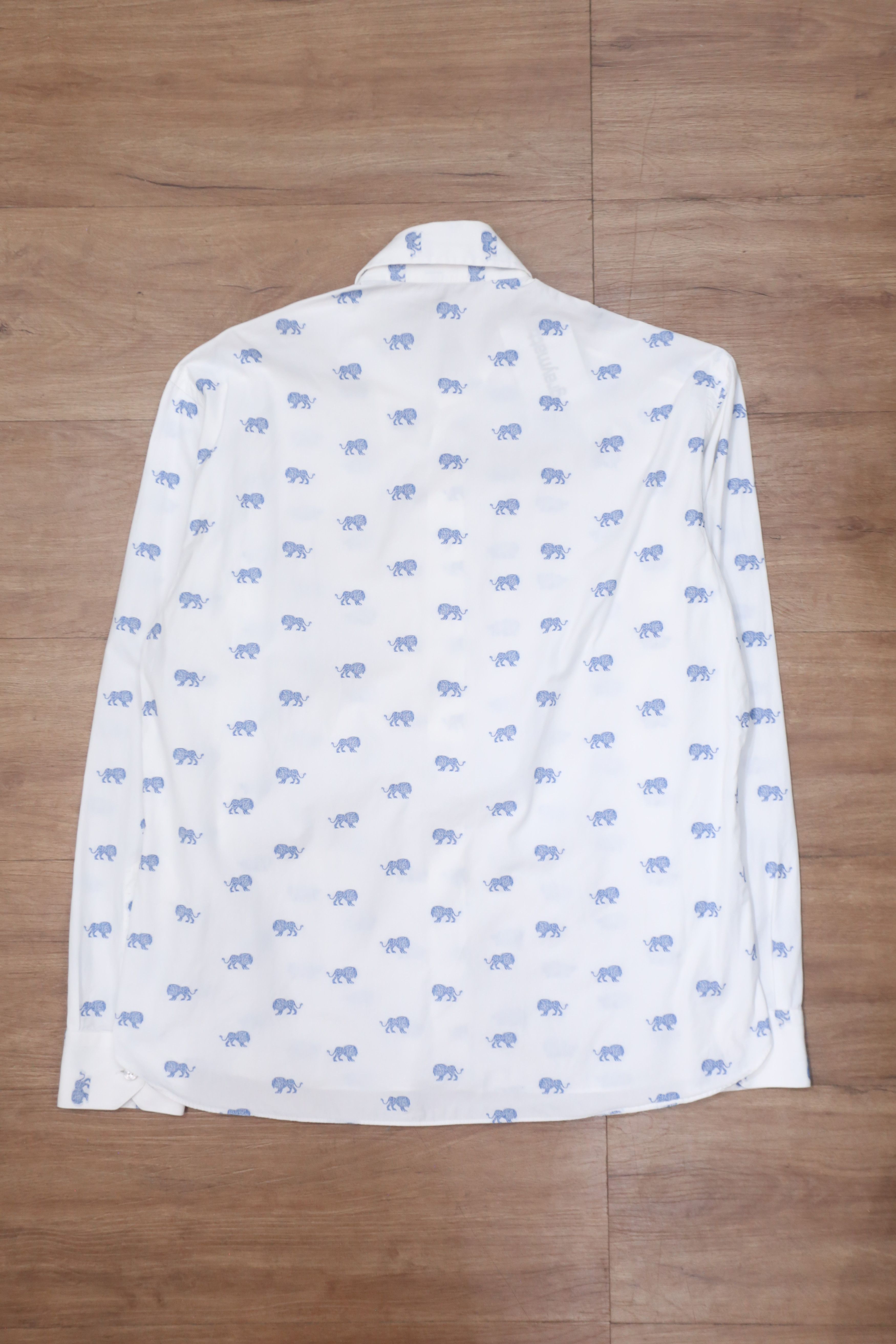 Louis Vuitton Louis Vuitton - CB - S/S 17 - Jacquard Lion Shirt Size US L / EU 52-54 / 3 - 2 Thumbnail