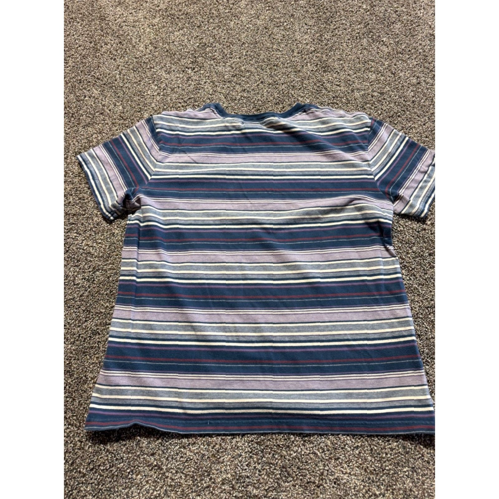 Quiksilver Quik Silver Mens Shirt Large Retro Striped Short Sleeve Size US L / EU 52-54 / 3 - 2 Thumbnail