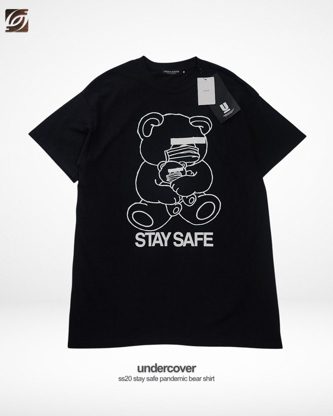 Undercover SS20 Stay Safe Pandemic Bear Shirt Size US M / EU 48-50 / 2 - 1 Thumbnail