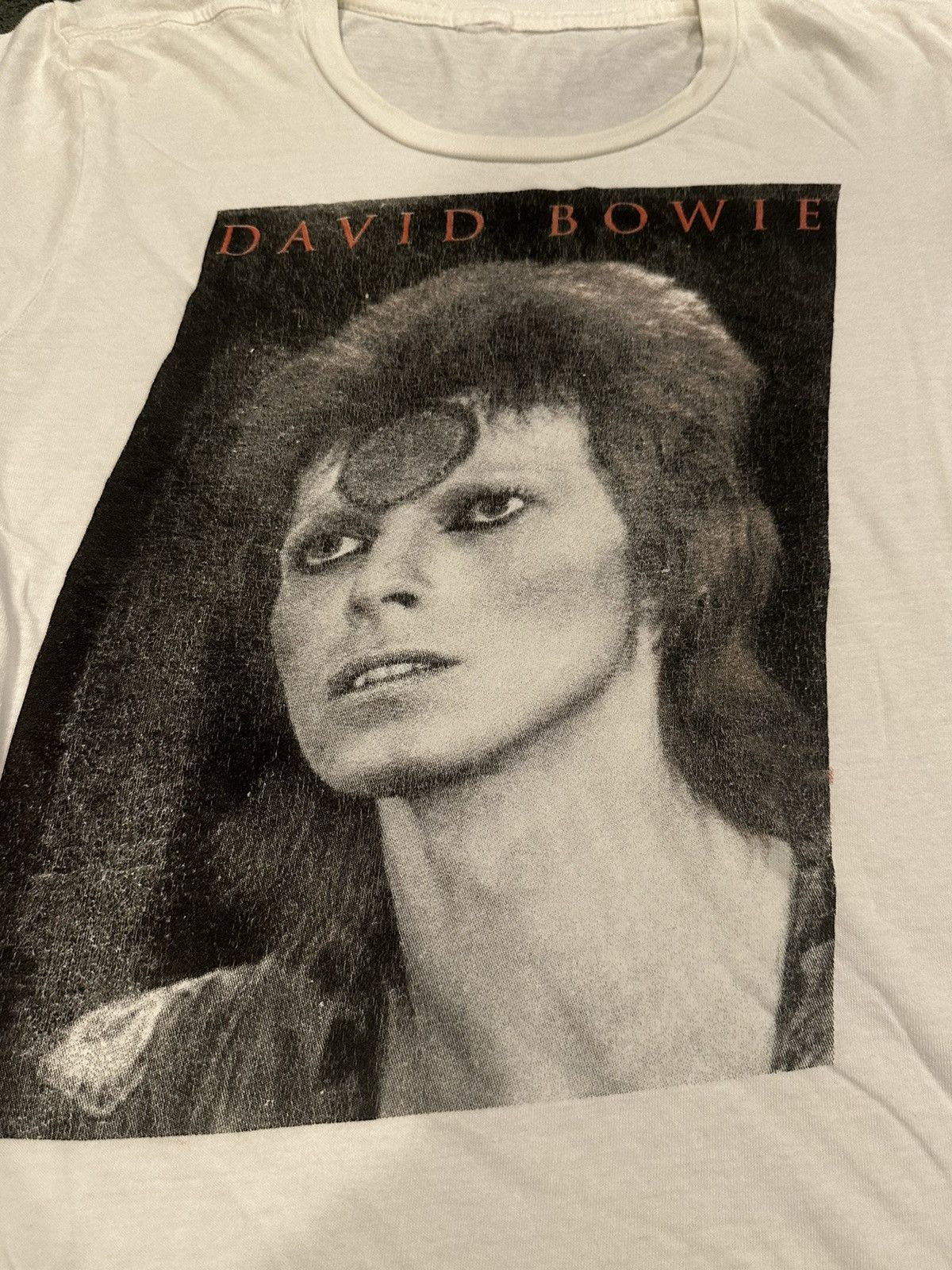 Band Tees × Vintage Rare 70’s/80’s David Bowie “Ziggy Stardust” Tee Shirt Size US M / EU 48-50 / 2 - 4 Thumbnail