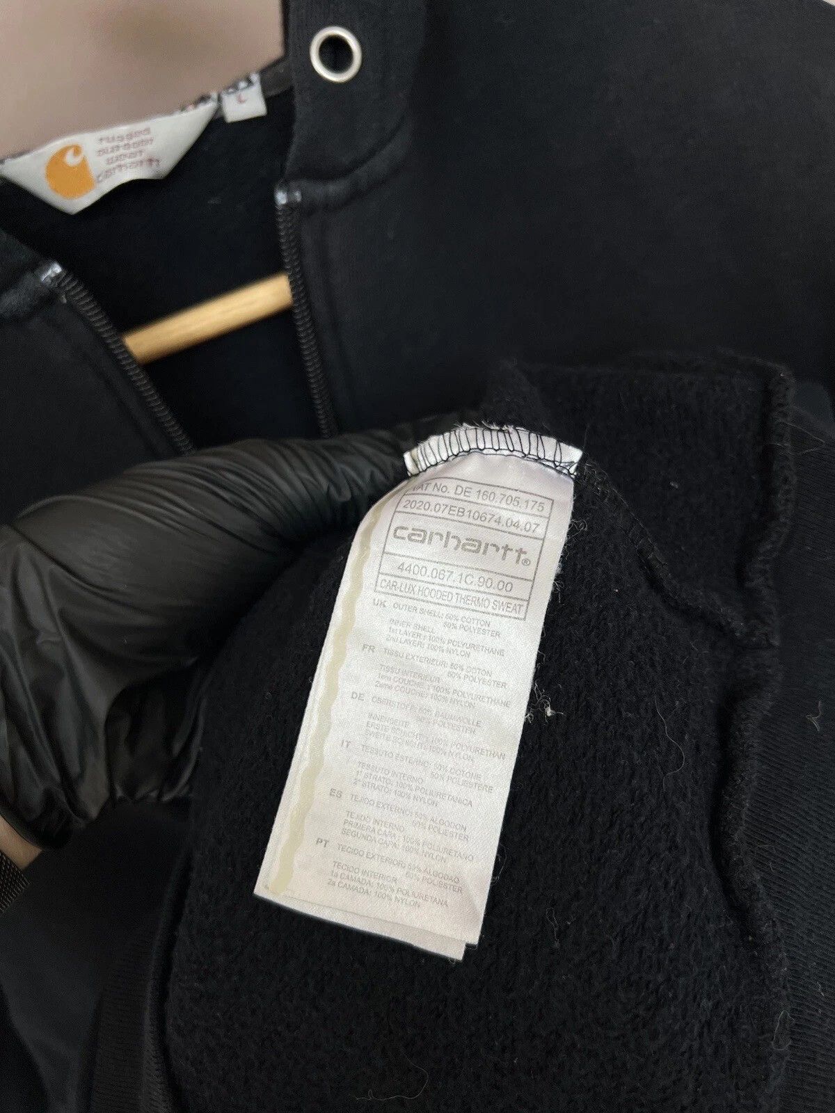 Carhartt Carhartt Car-Lux Thermo Hoodie Mens Size S/M Full Zip Black Size US S / EU 44-46 / 1 - 10 Thumbnail