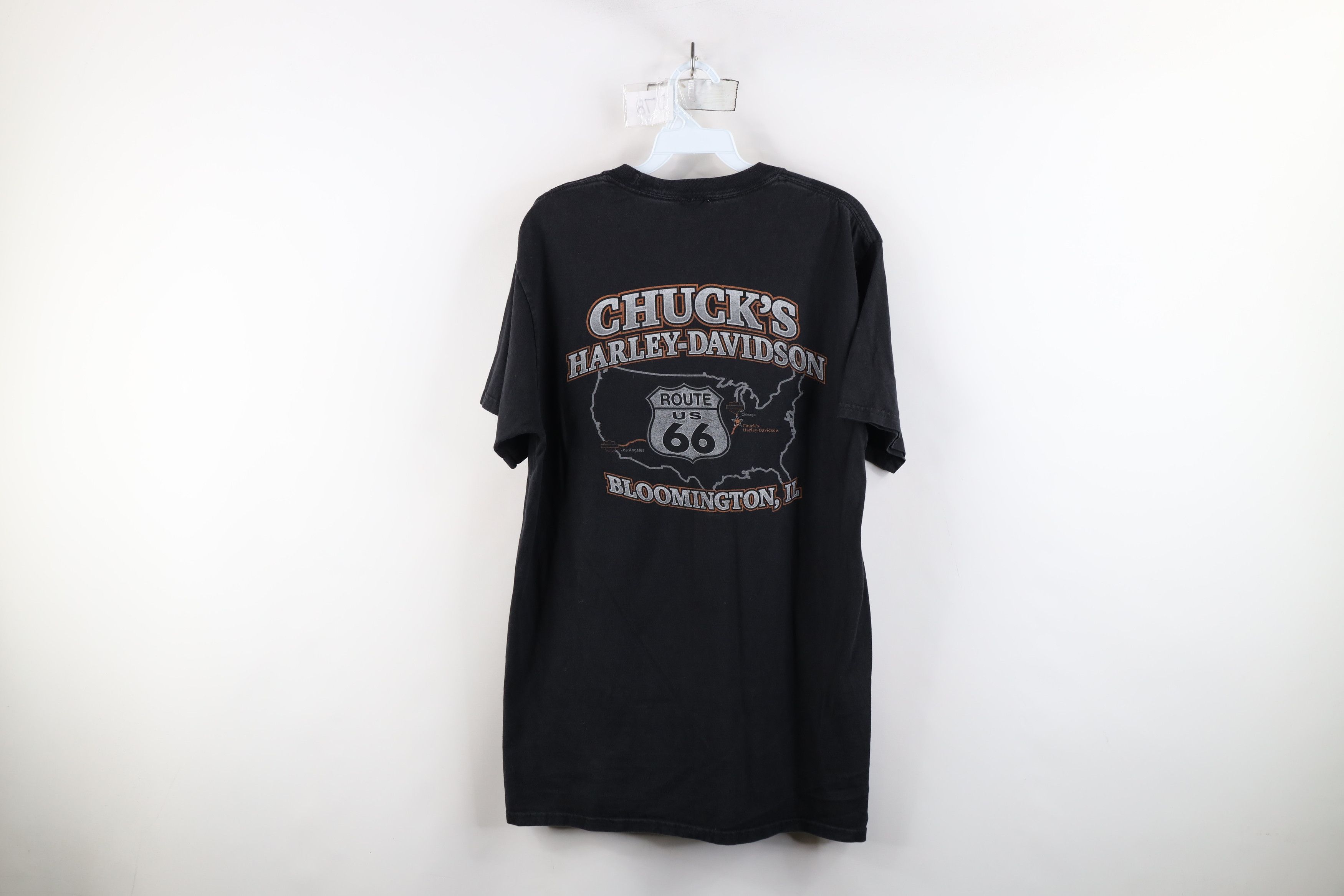 Harley Davidson × Vintage Vintage Y2K Harley Davidson Big Logo Drip T-Shirt Black Size US M / EU 48-50 / 2 - 11 Thumbnail