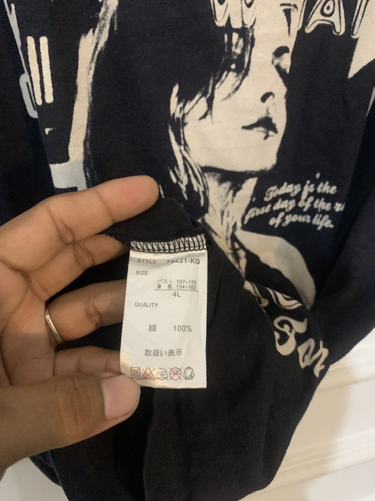 Hysteric Glamour × Le Grande Bleu (L.G.B.) × Yasuyuki Ishii Japanese brand poem DIG DEEP Gothic styel Size US XL / EU 56 / 4 - 8 Thumbnail