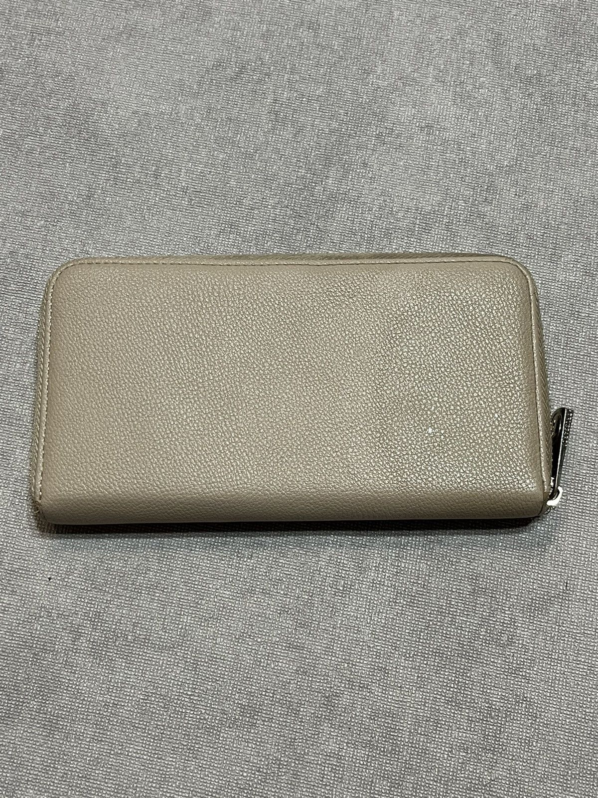 Trussardi Trussardi Womens Beige Leather Wallet Bag Logo Zip Clutch Size ONE SIZE - 9 Thumbnail