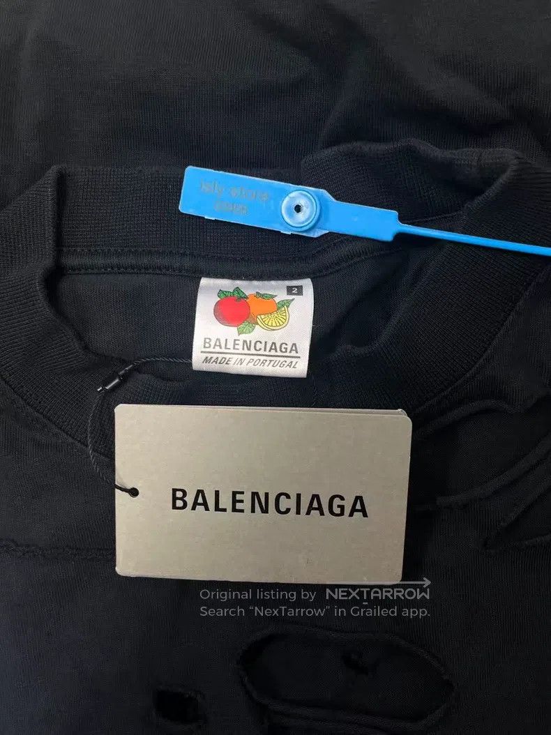 Balenciaga Balenciaga Letter Print Crew Neck Short Sleeve T-Shirt Size US S / EU 44-46 / 1 - 6 Thumbnail