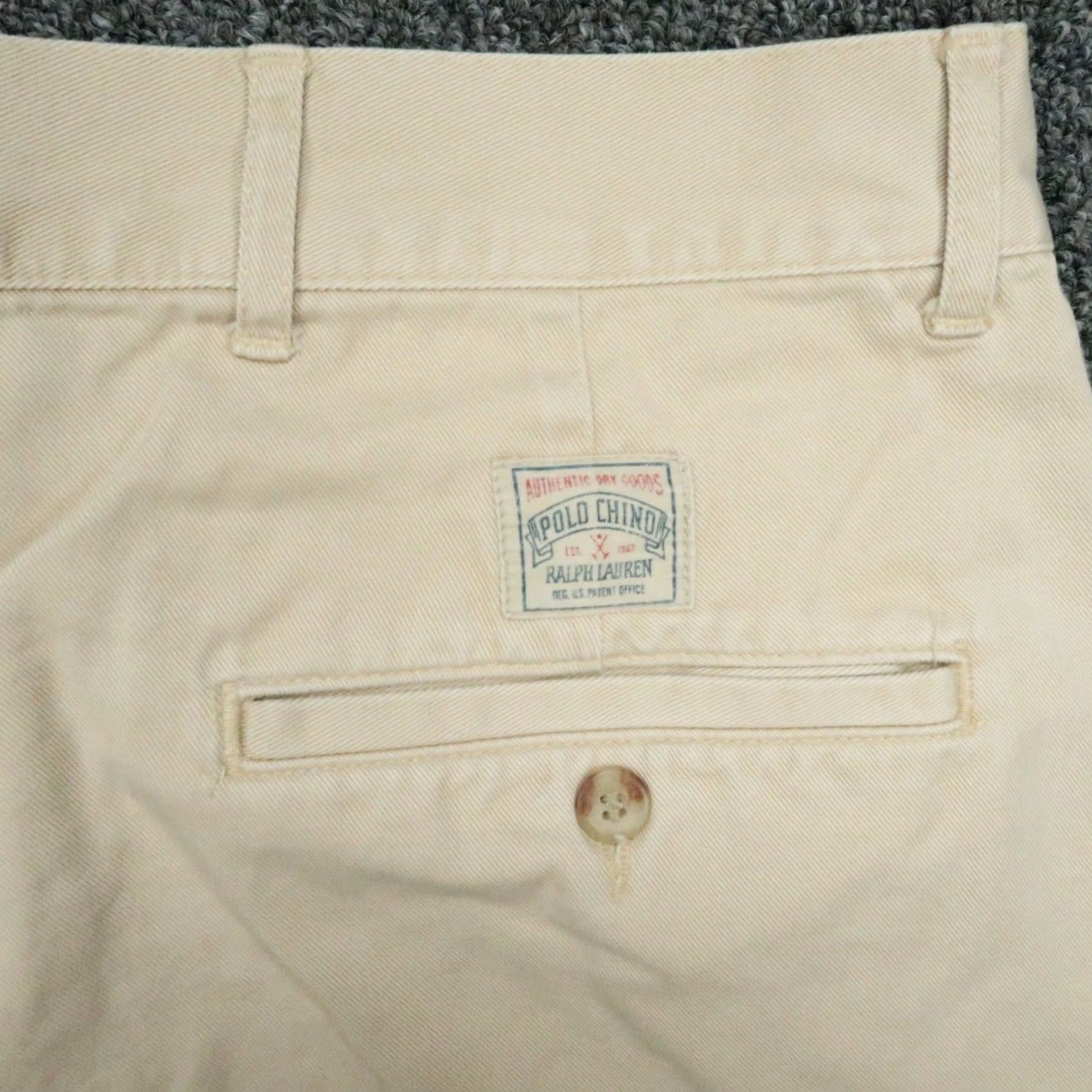 Polo Ralph Lauren VINTAGE Polo Ralph Lauren Pants Men 40x32 Khaki Tan Chino Double Pleat Twill Classic Size US L / EU 52-54 / 3 - 5 Thumbnail