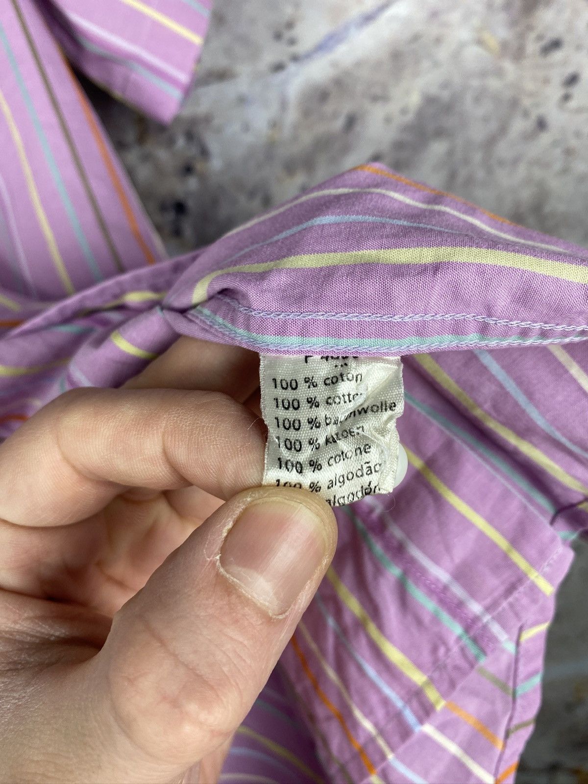 Lacoste × Other Men’s Lacoste Shirt Button Up Multi-Colored Stripe Size 41 Size US L / EU 52-54 / 3 - 7 Thumbnail