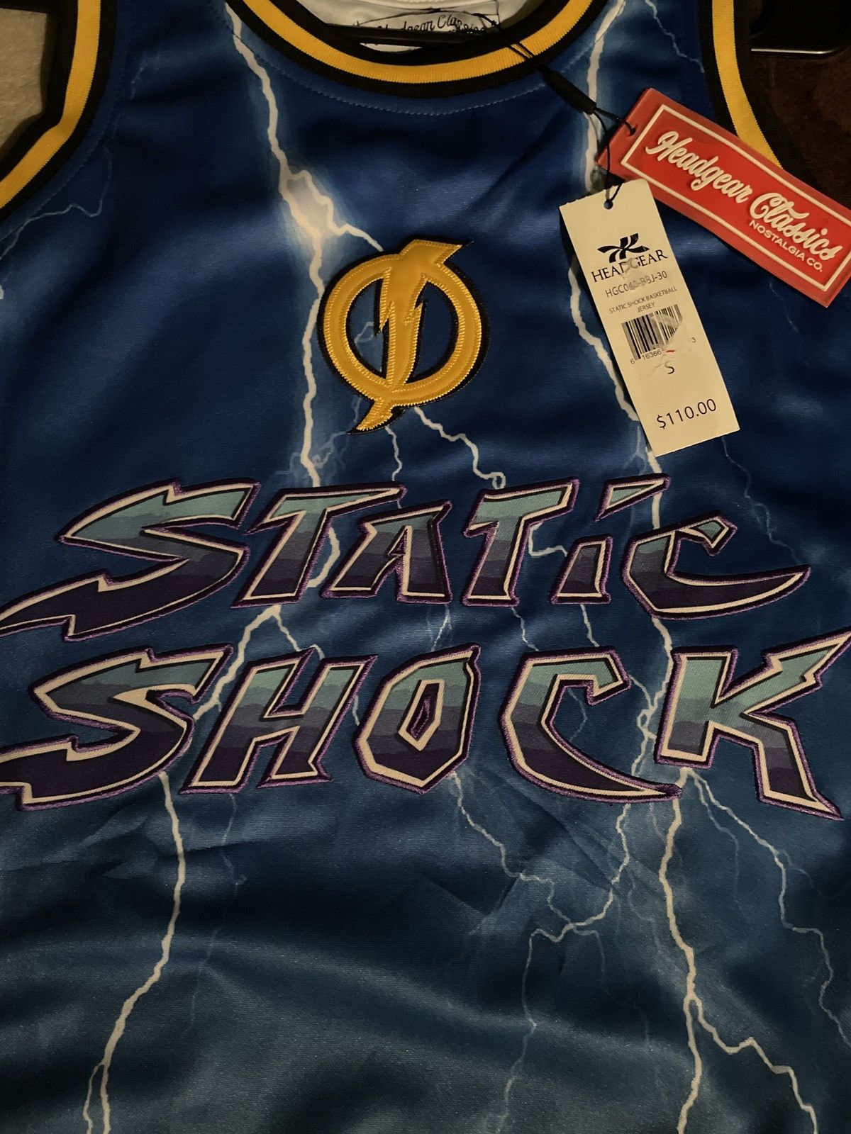 Other Brand new medium Blue Static Shock HGC basketball jersey Size US S / EU 44-46 / 1 - 7 Thumbnail