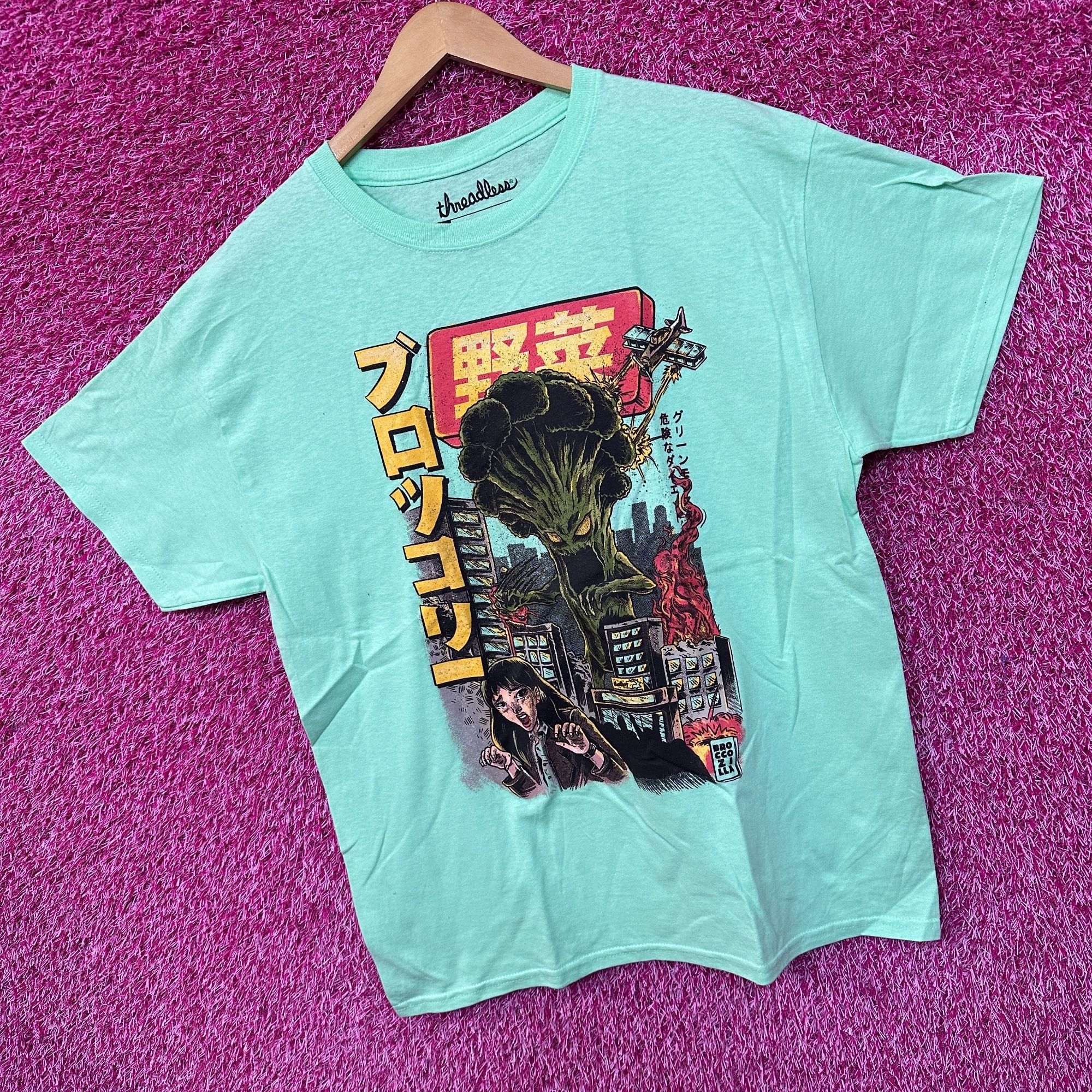 Threadless The Broccozilla Kaiju Anime Pop Art Threadless Tee L Size US L / EU 52-54 / 3 - 3 Thumbnail