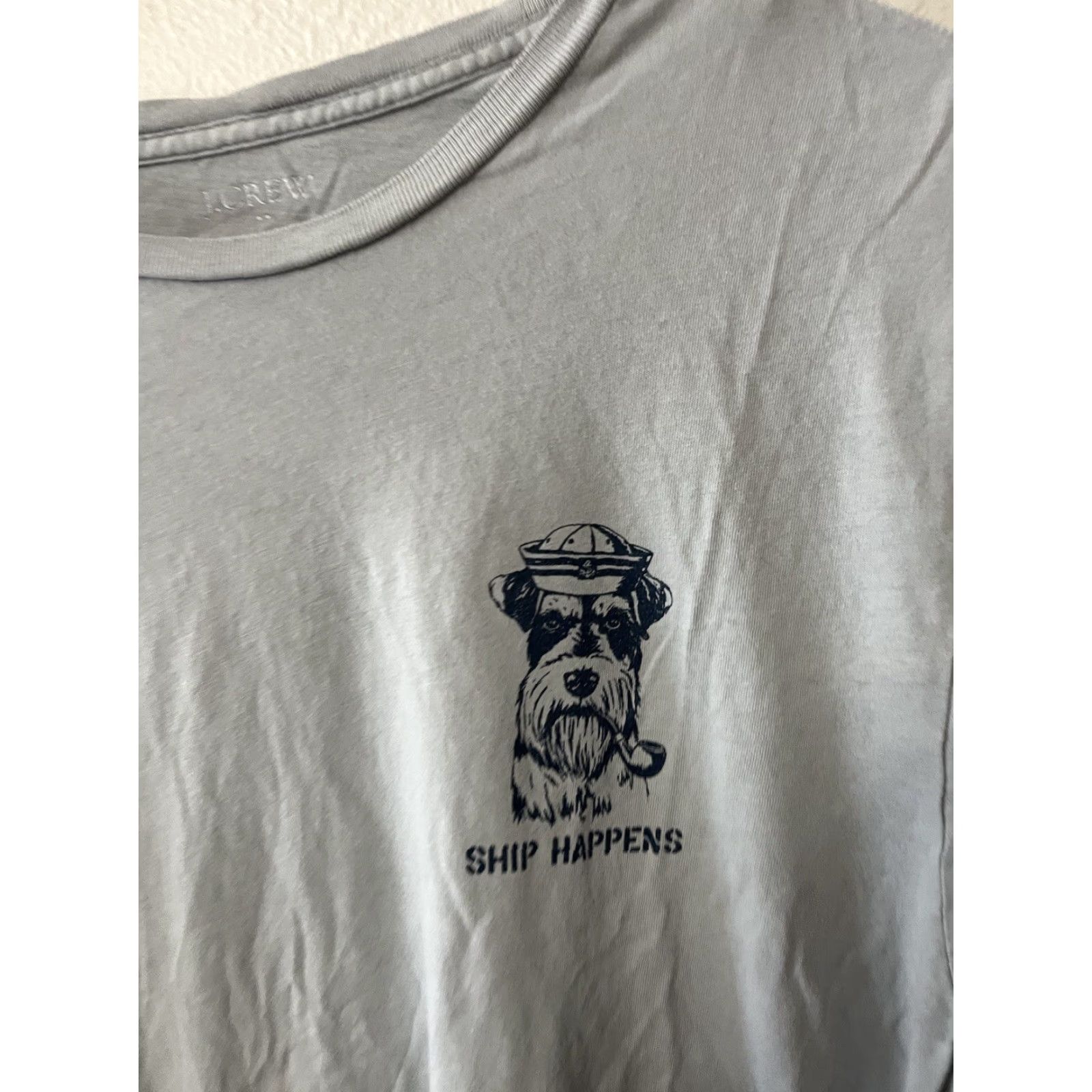 J.Crew VINTAGE J.CREW Shirt Dog Funny Scottie Blue Large T-Shirt Mens Size US L / EU 52-54 / 3 - 2 Thumbnail