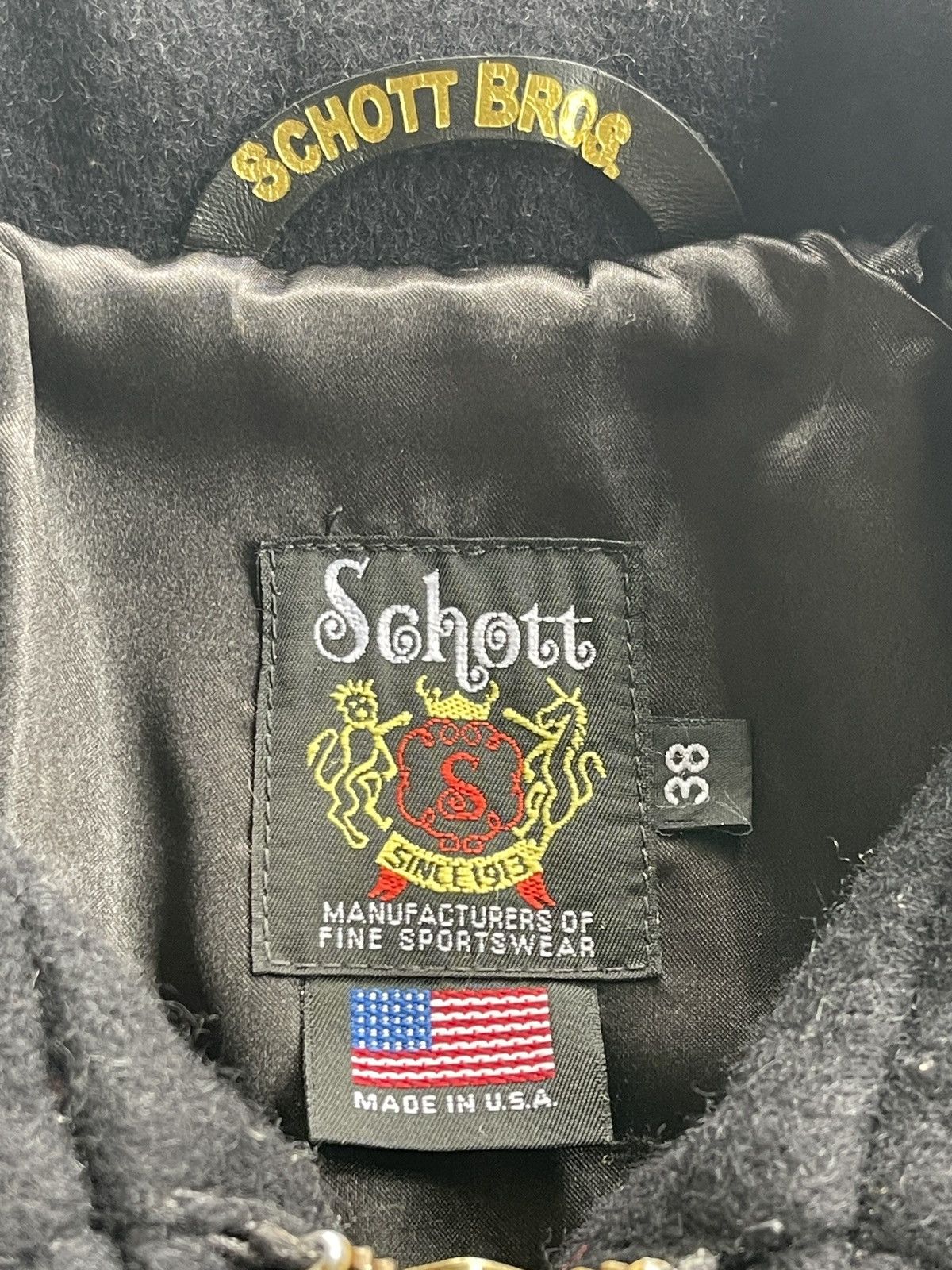 Schott Vintage Schott 716 Wool CPO Jacket Size US S / EU 44-46 / 1 - 9 Thumbnail