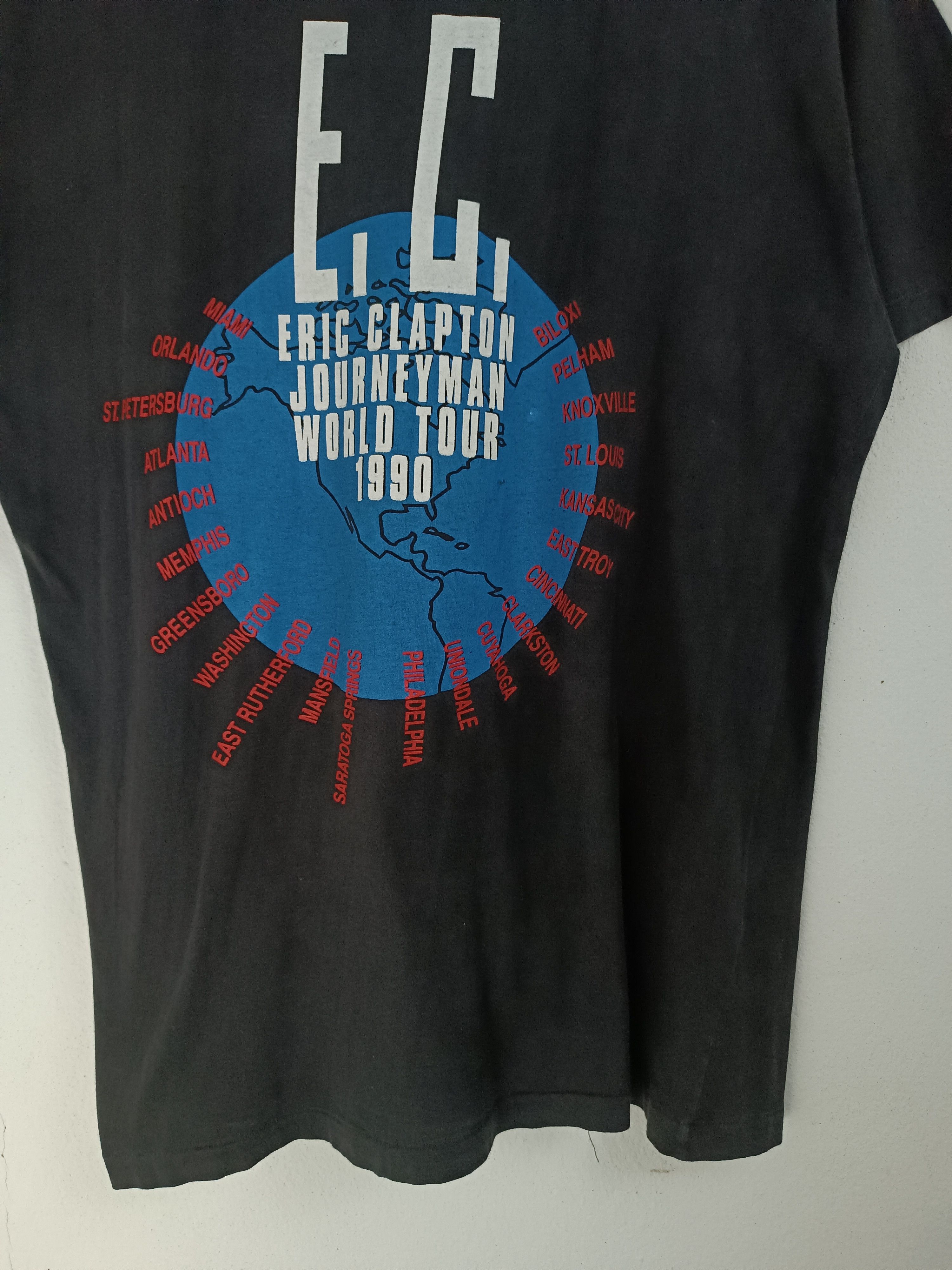 Band Tees VINTAGE 90'S ERIC CLAPTON JOURNEYMAN TOUR pink floyd hendrix Size US L / EU 52-54 / 3 - 12 Thumbnail