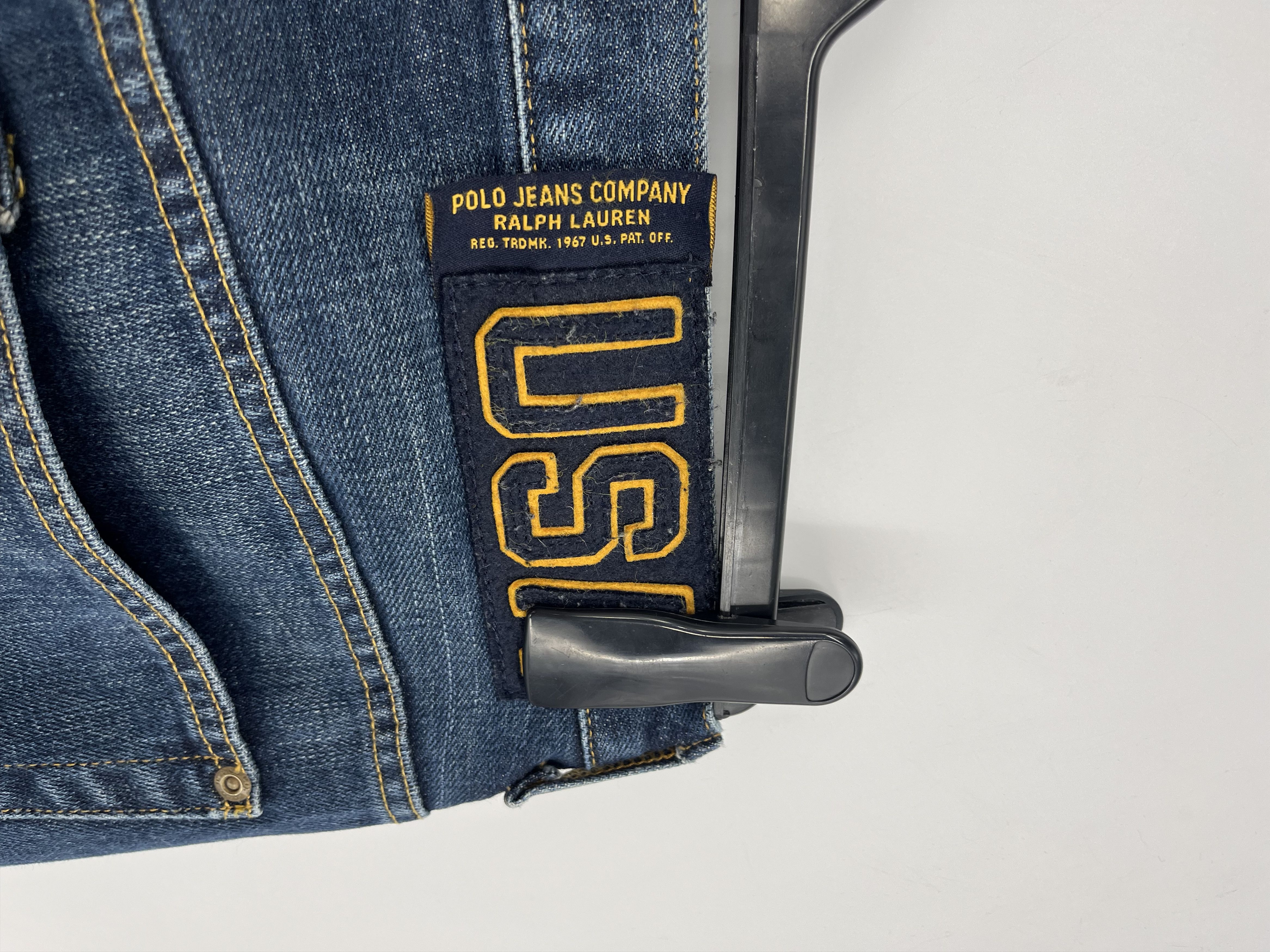 Polo Ralph Lauren × Ralph Lauren Rare Vintage POLO RALPH LAUREN Made In USA Denim Jeans Size US 32 / EU 48 - 9 Thumbnail