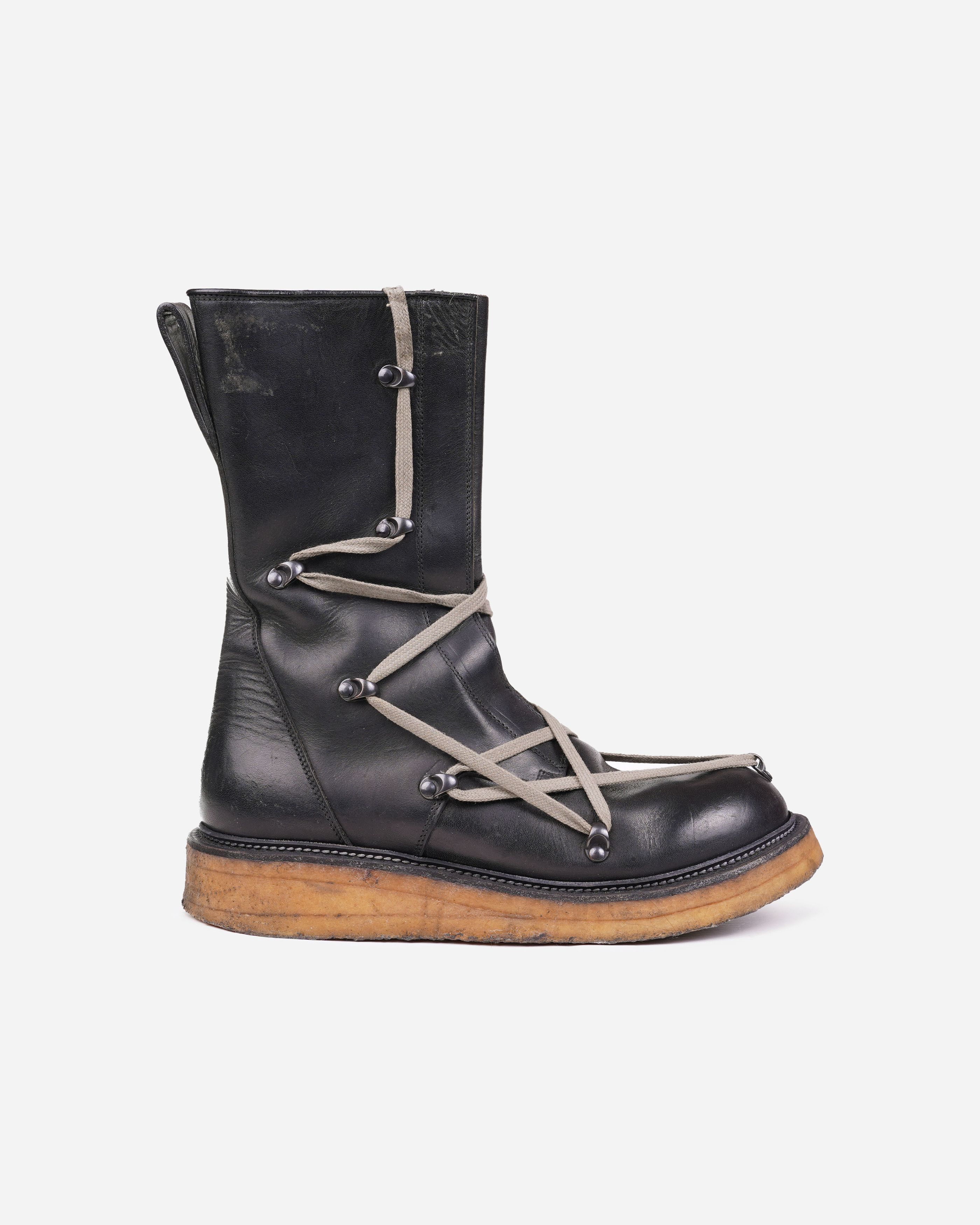 Rick Owens Rick Owens Glitter FW17 Crepe Pentagram Boots first issue Size US 9 / EU 42 - 2 Thumbnail
