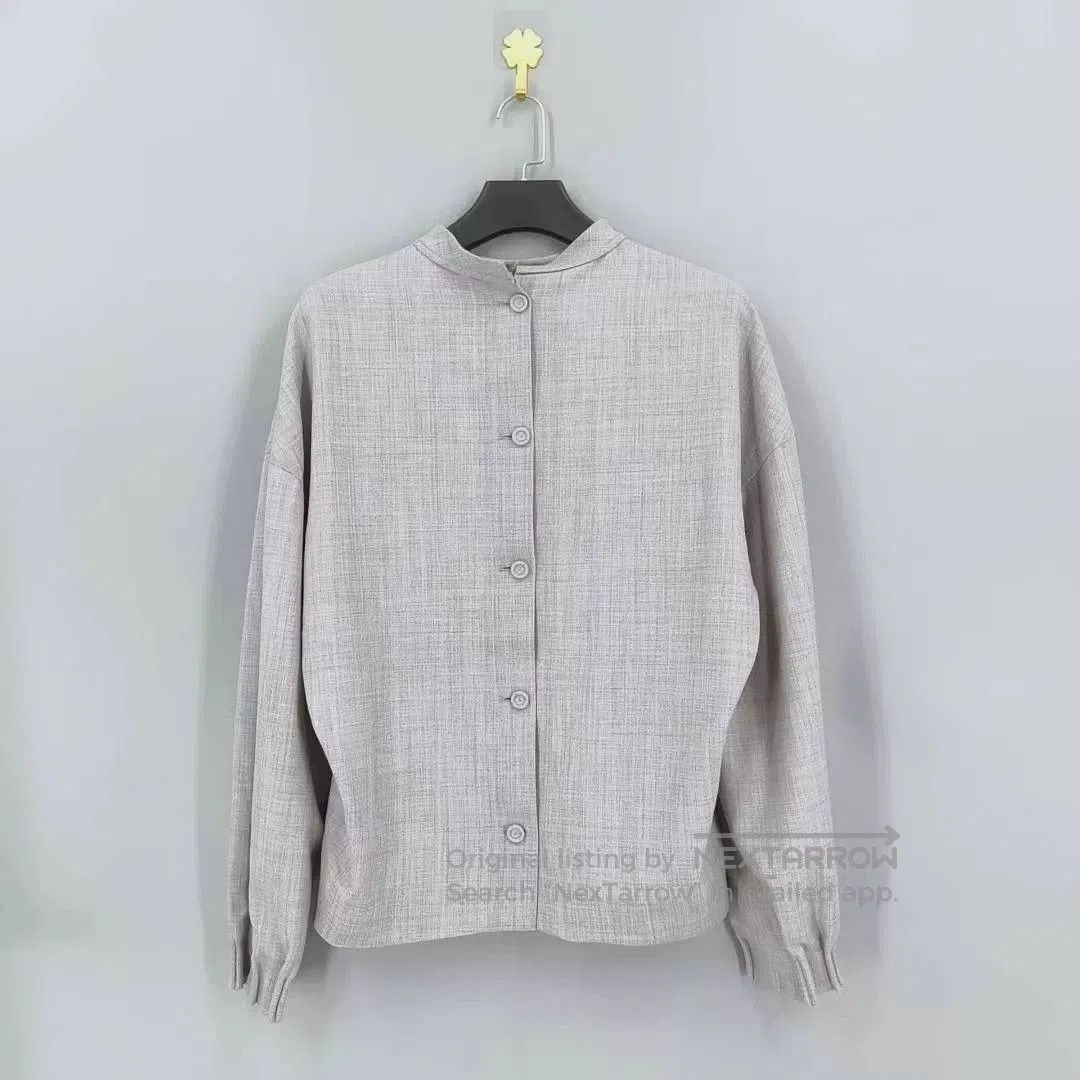 Dior Gray Wool Reversible Suit Jacket.