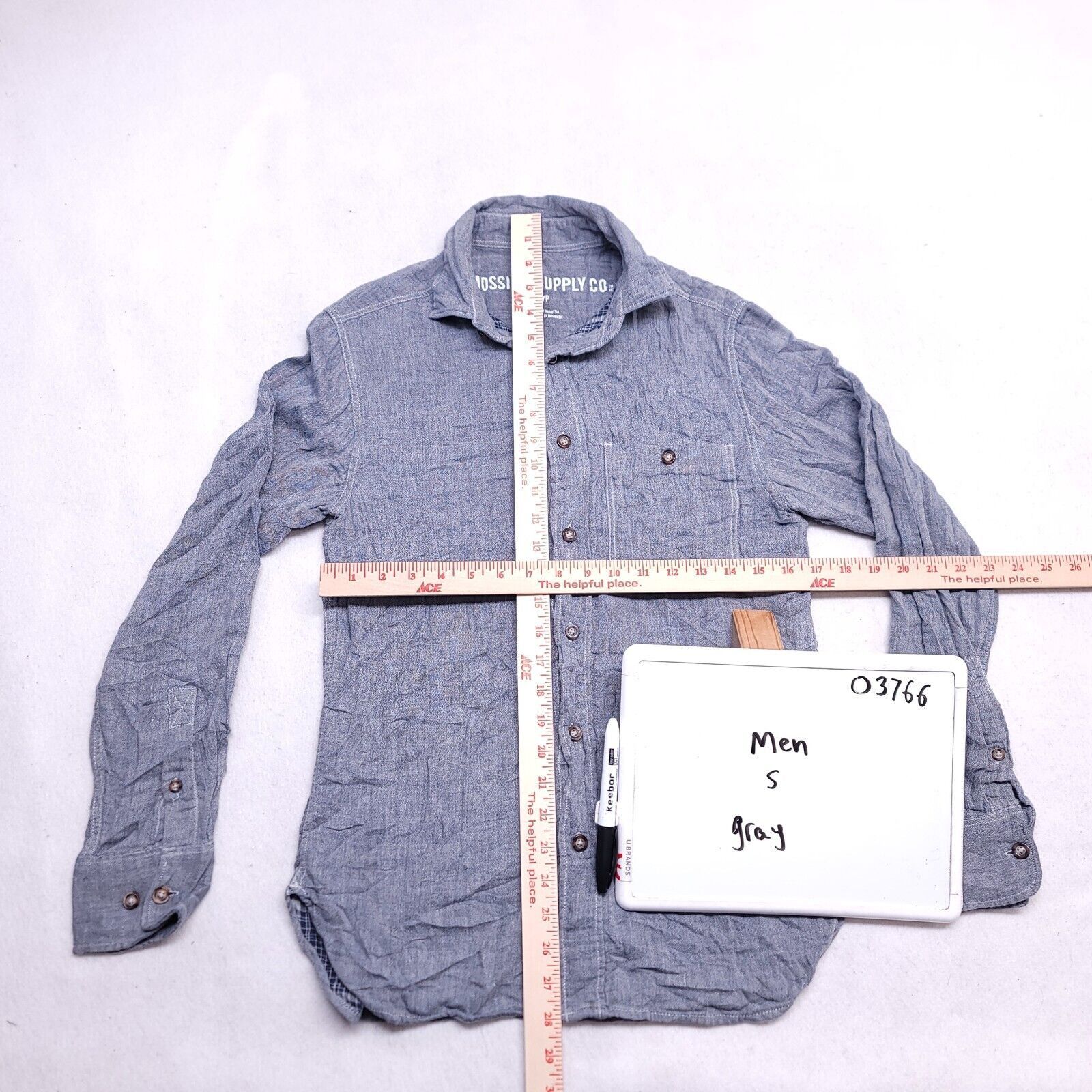 Mossimo Mossimo Supply Co Button Up Shirt Adult Mens Size Small Gray Size US S / EU 44-46 / 1 - 6 Thumbnail