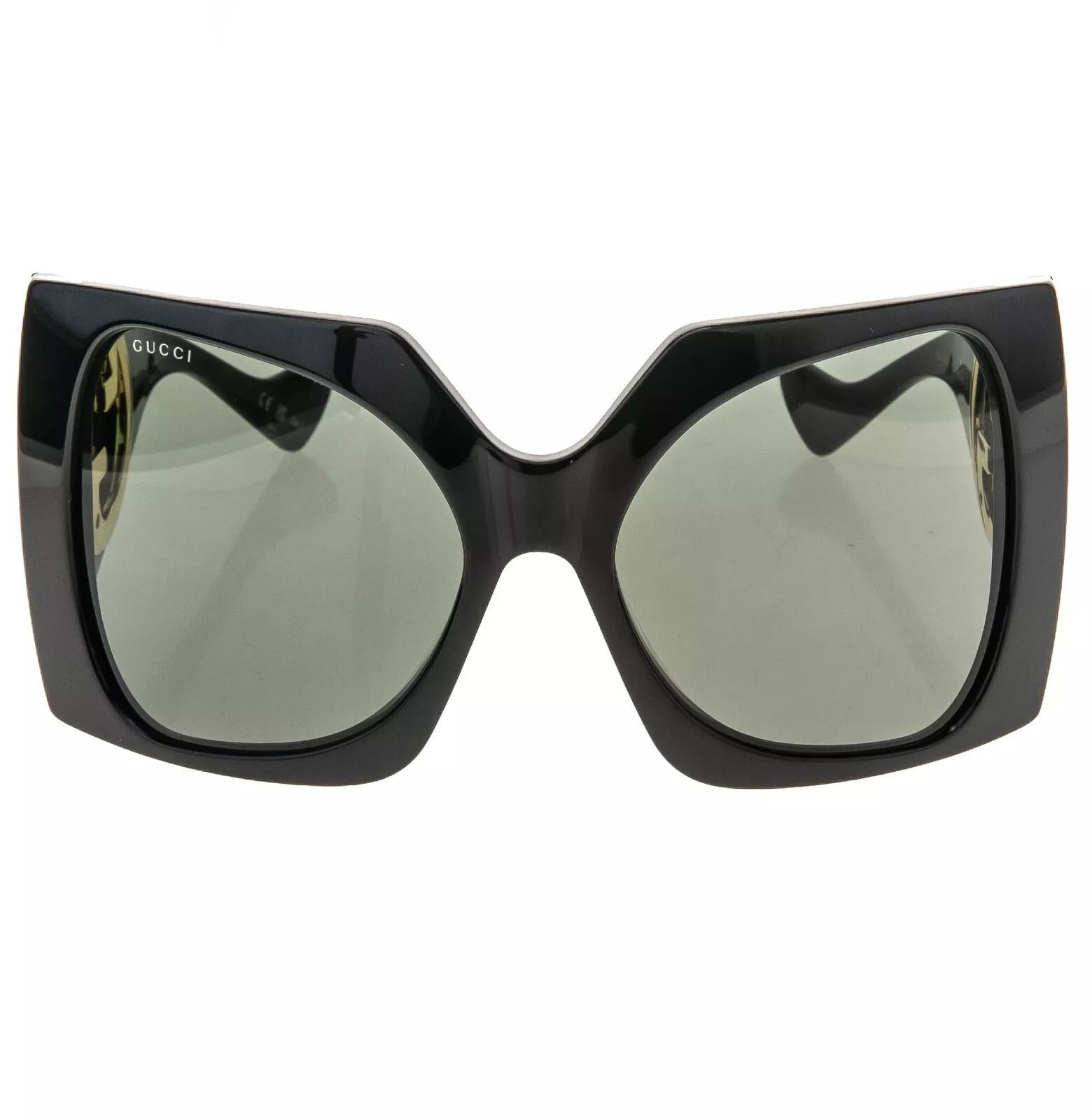 Gucci GUCCI 1255 Black Gold Logo Gg1255S Oversized Mask Wrap 001 Size ONE SIZE - 9 Thumbnail