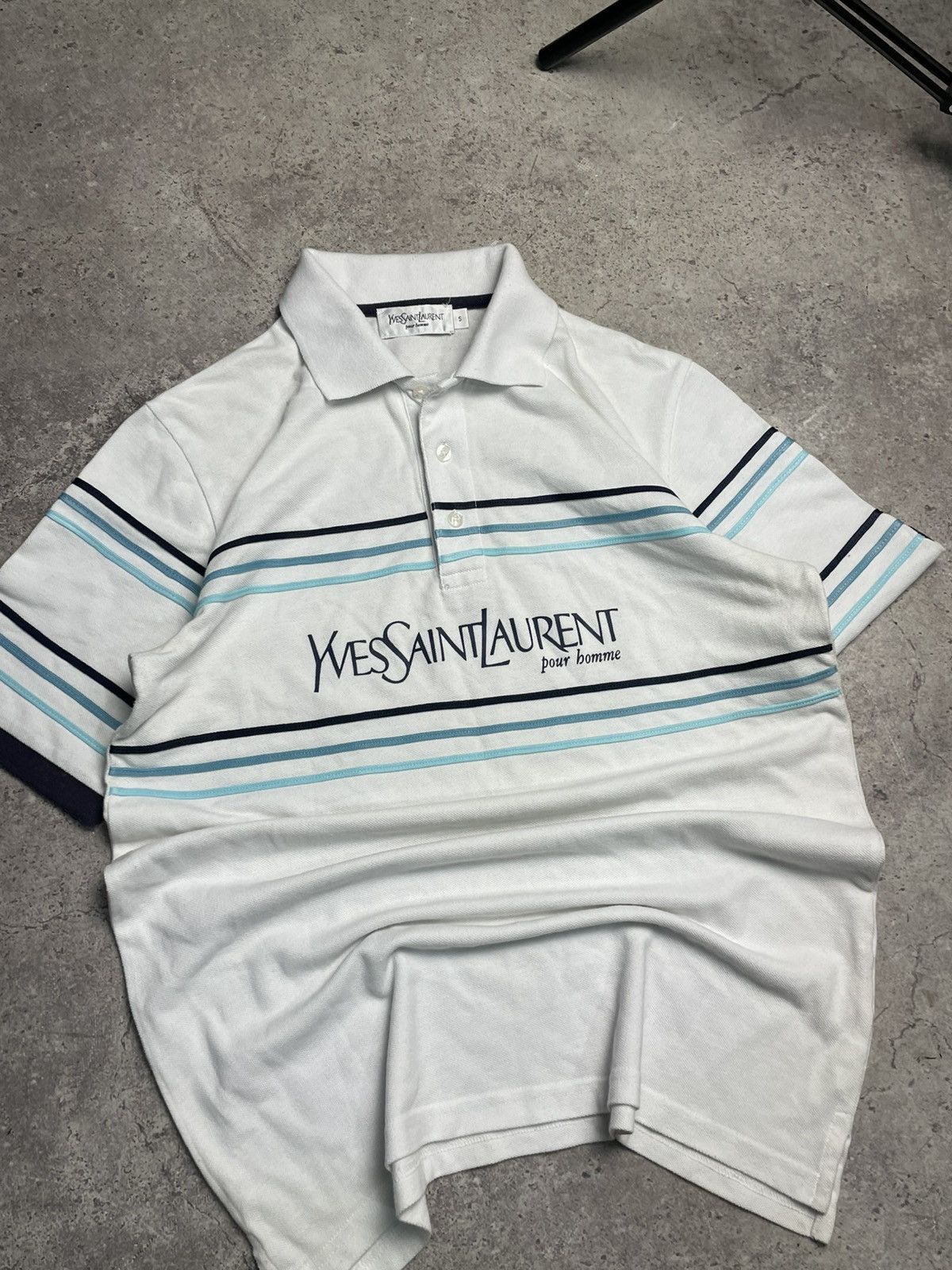 Yves Saint Laurent Vintage Yves Saint Lauren Polo Big Logo Size US S / EU 44-46 / 1 - 2 Thumbnail