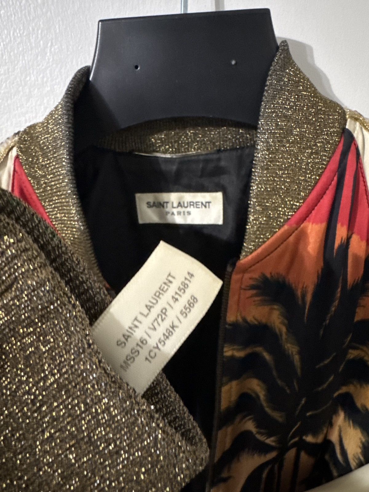 Saint Laurent Paris Saint Laurent Palm Tree / Sunset Jacket (Runway Sample) Size US S / EU 44-46 / 1 - 6 Thumbnail