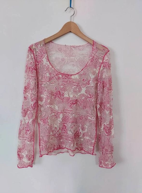 Vintage Vintage semi-sheer top 10/12 Size M / US 6-8 / IT 42-44 - 2 Thumbnail