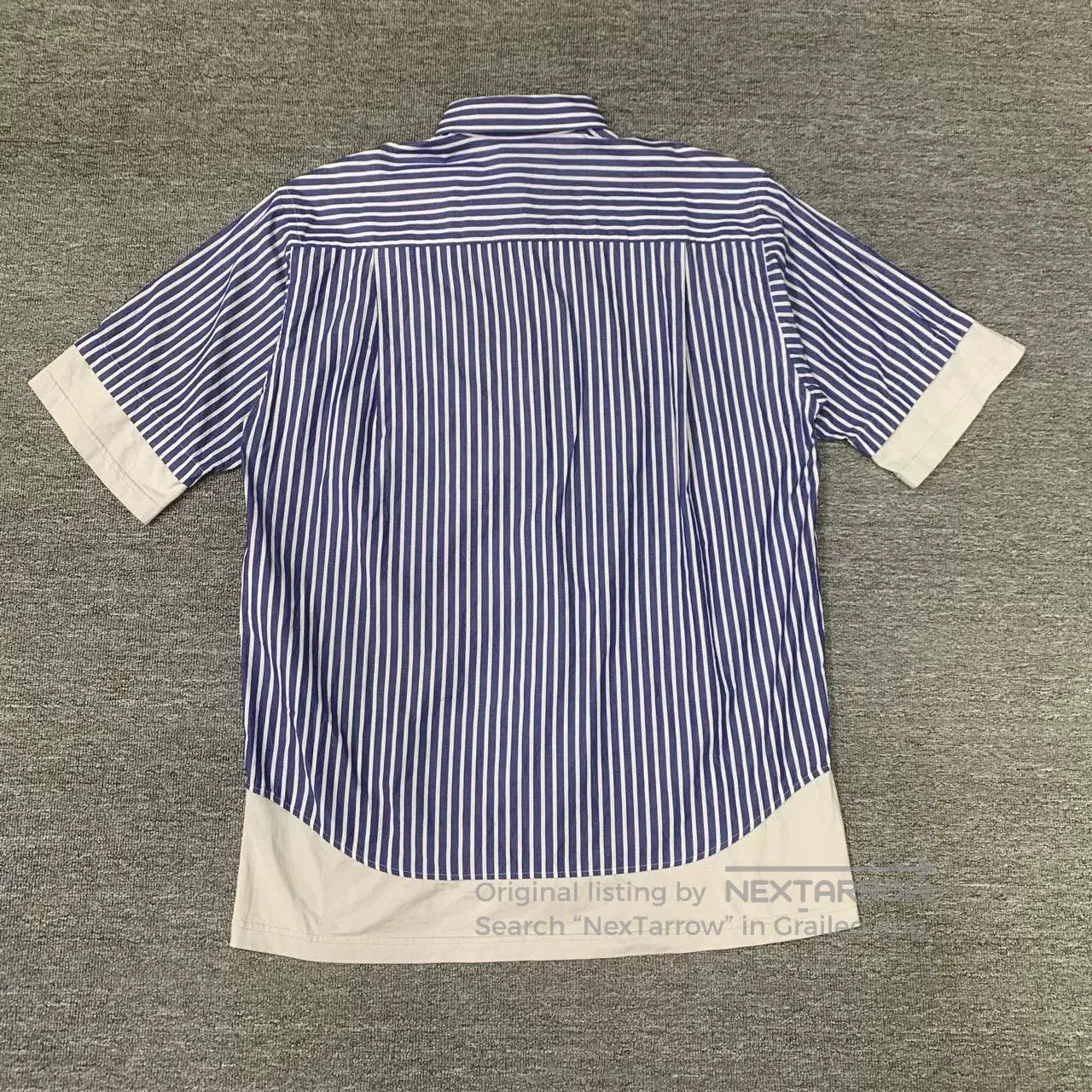 Balenciaga balenciaga blue striped shirt with embroidered detail. Size US M / EU 48-50 / 2 - 2 Thumbnail