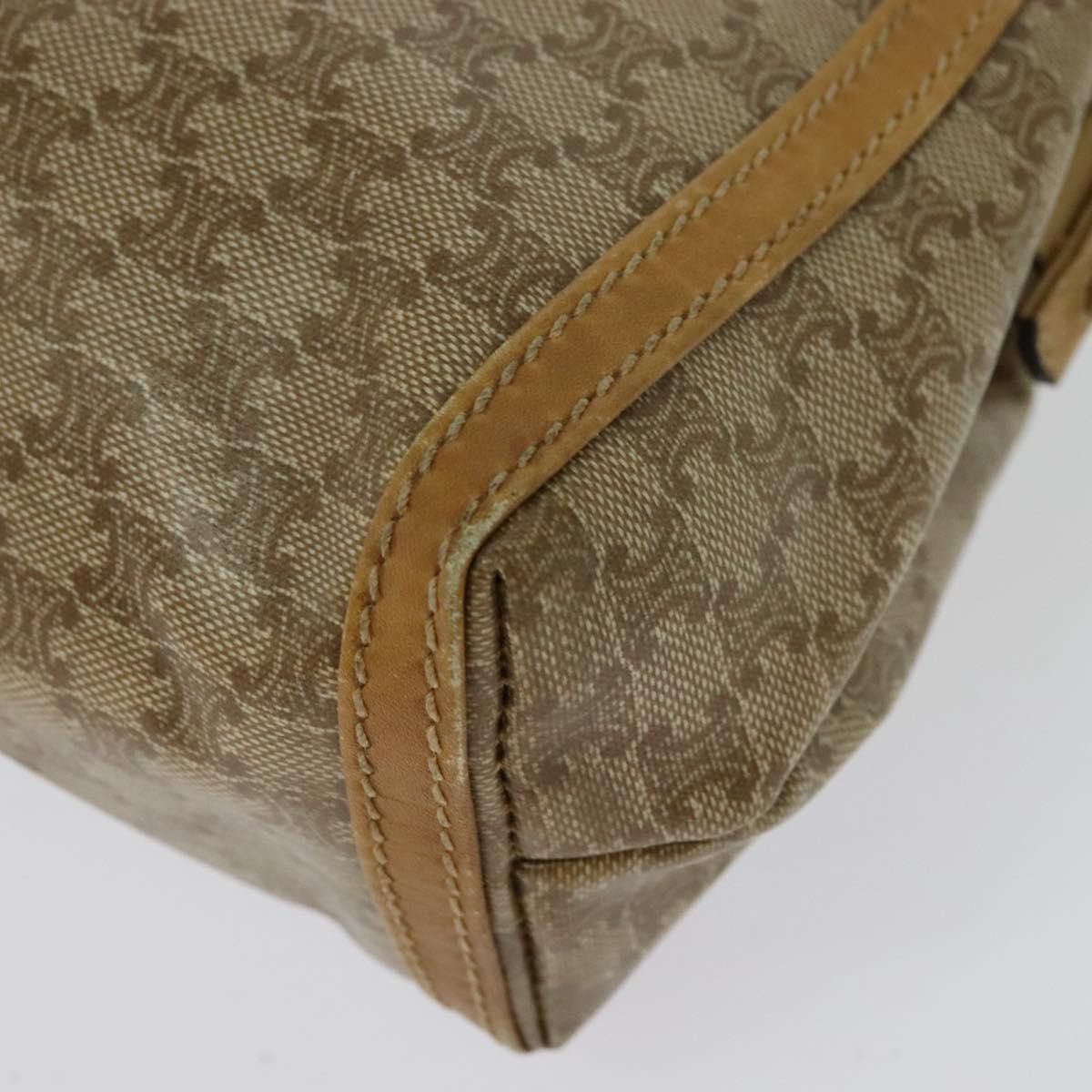 Celine CELINE Macadam Canvas Shoulder Bag Pvc Beige Gold Size ONE SIZE - 6 Thumbnail