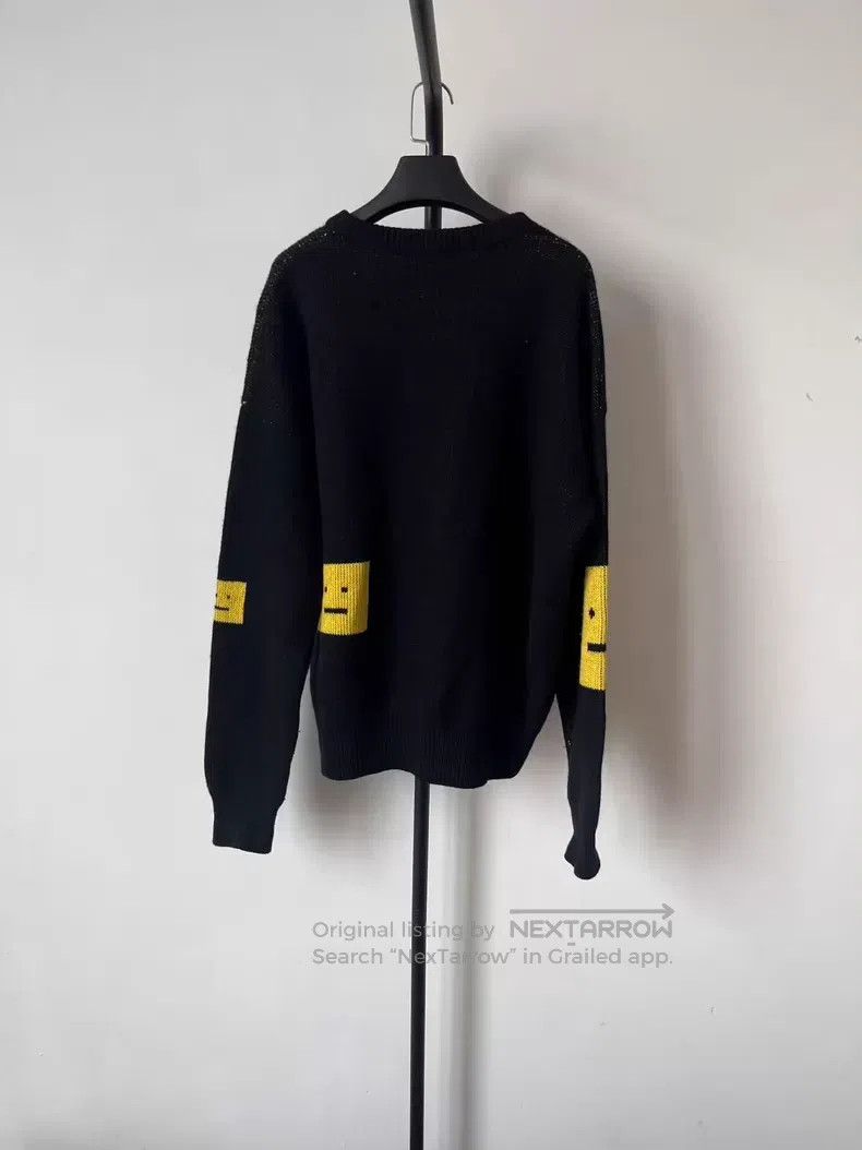 Acne Studios Acne Studios Expression Round Neck Knit Sweater, Wool, Bla Size M / US 6-8 / IT 42-44 - 2 Thumbnail