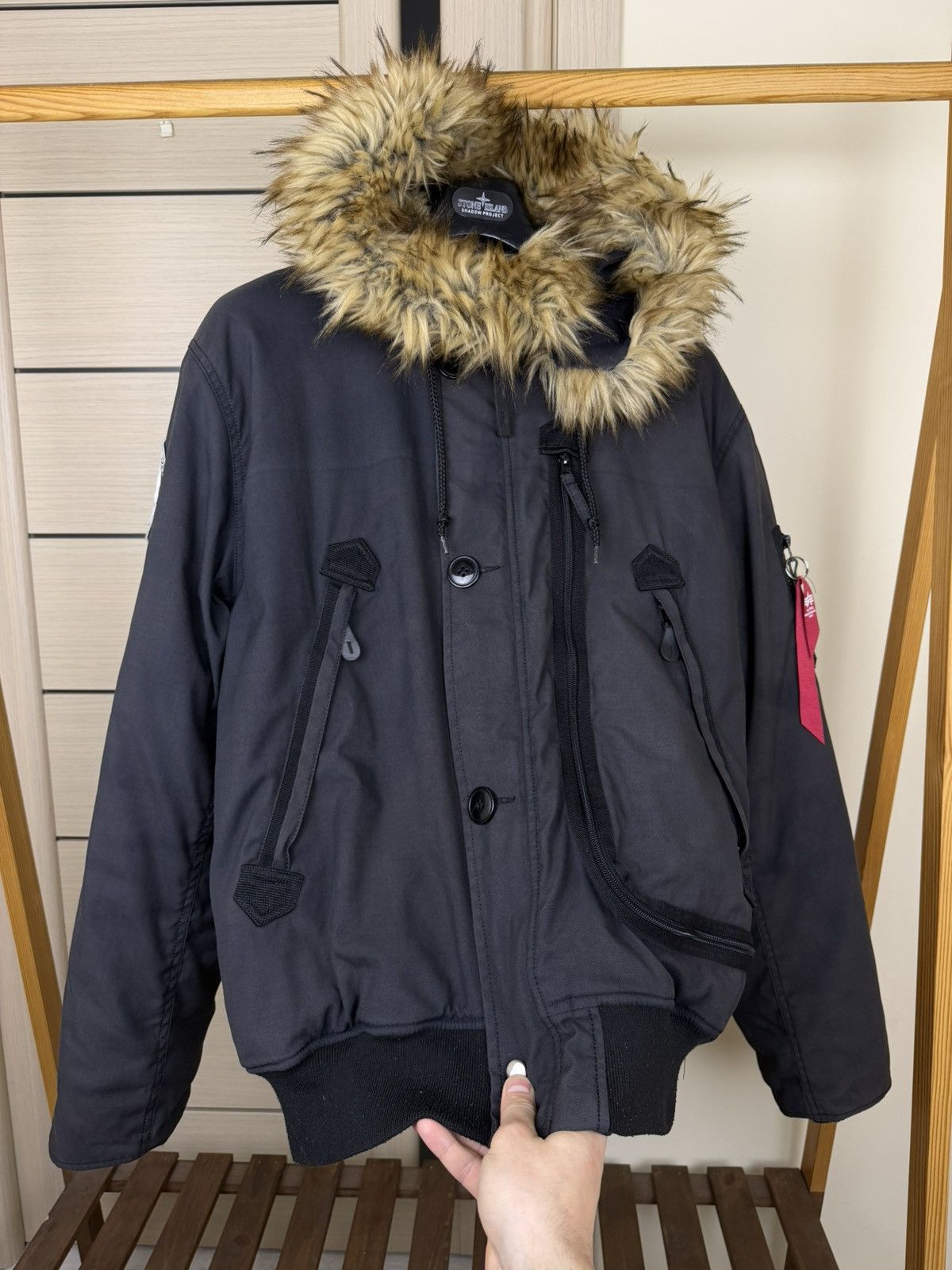 Alpha Industries Alpha Industries Bomber Jacket Polar Arctic Expeditions Y2K Size US XL / EU 56 / 4 - 13 Thumbnail